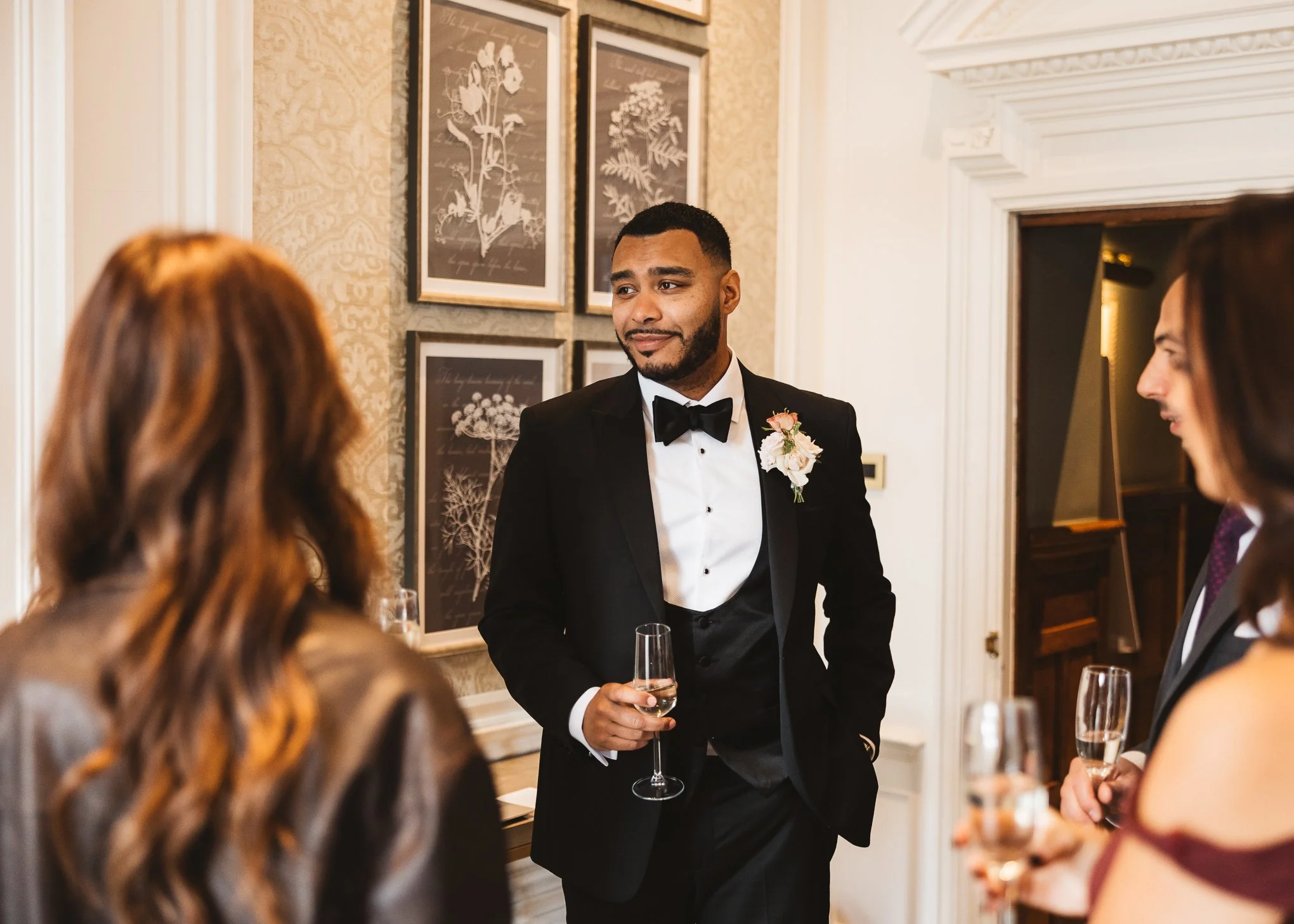 Elegant black tie Horwood House Wedding Milton Keynes-216.jpg