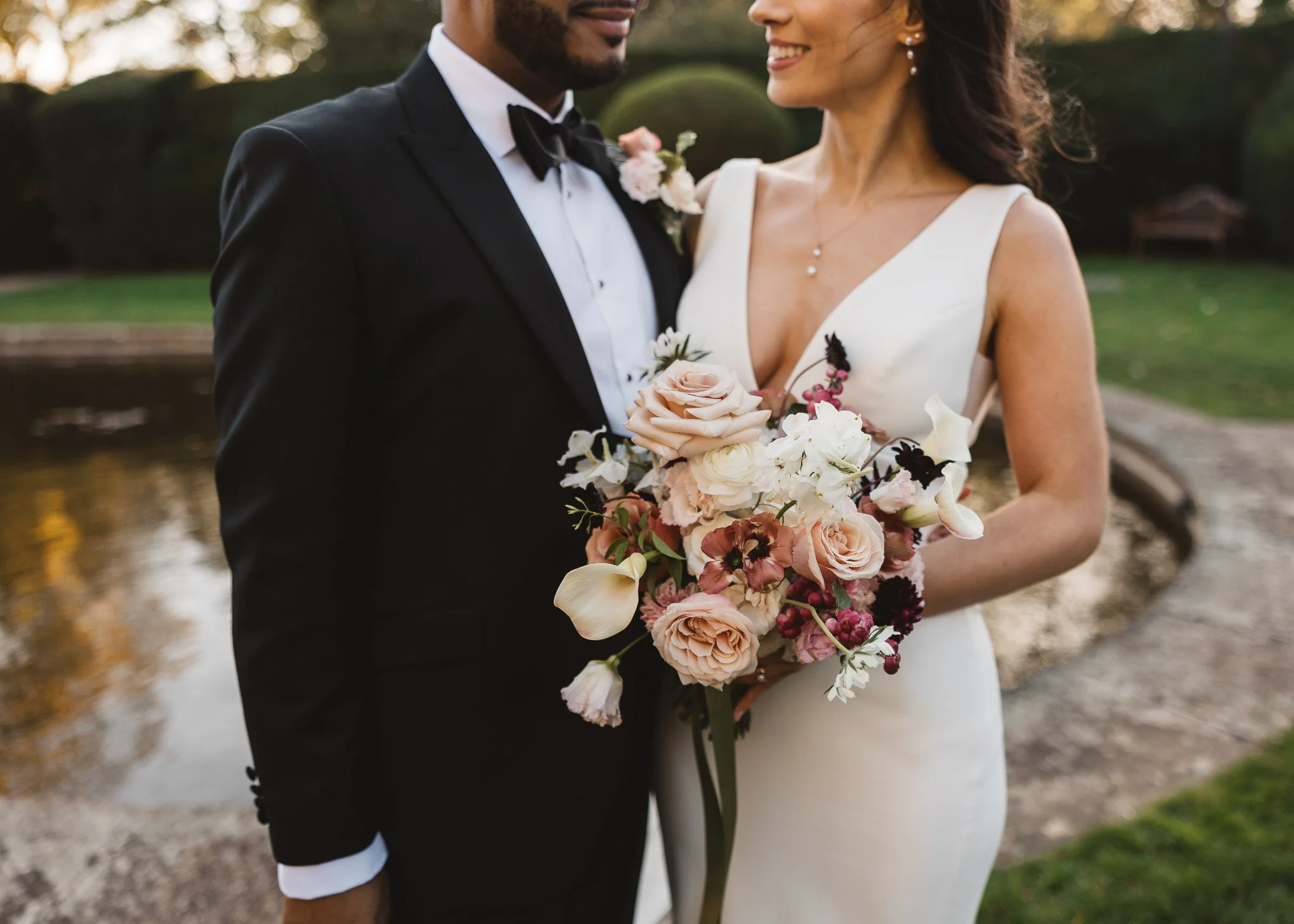 Elegant black tie Horwood House Wedding Milton Keynes-60.jpg