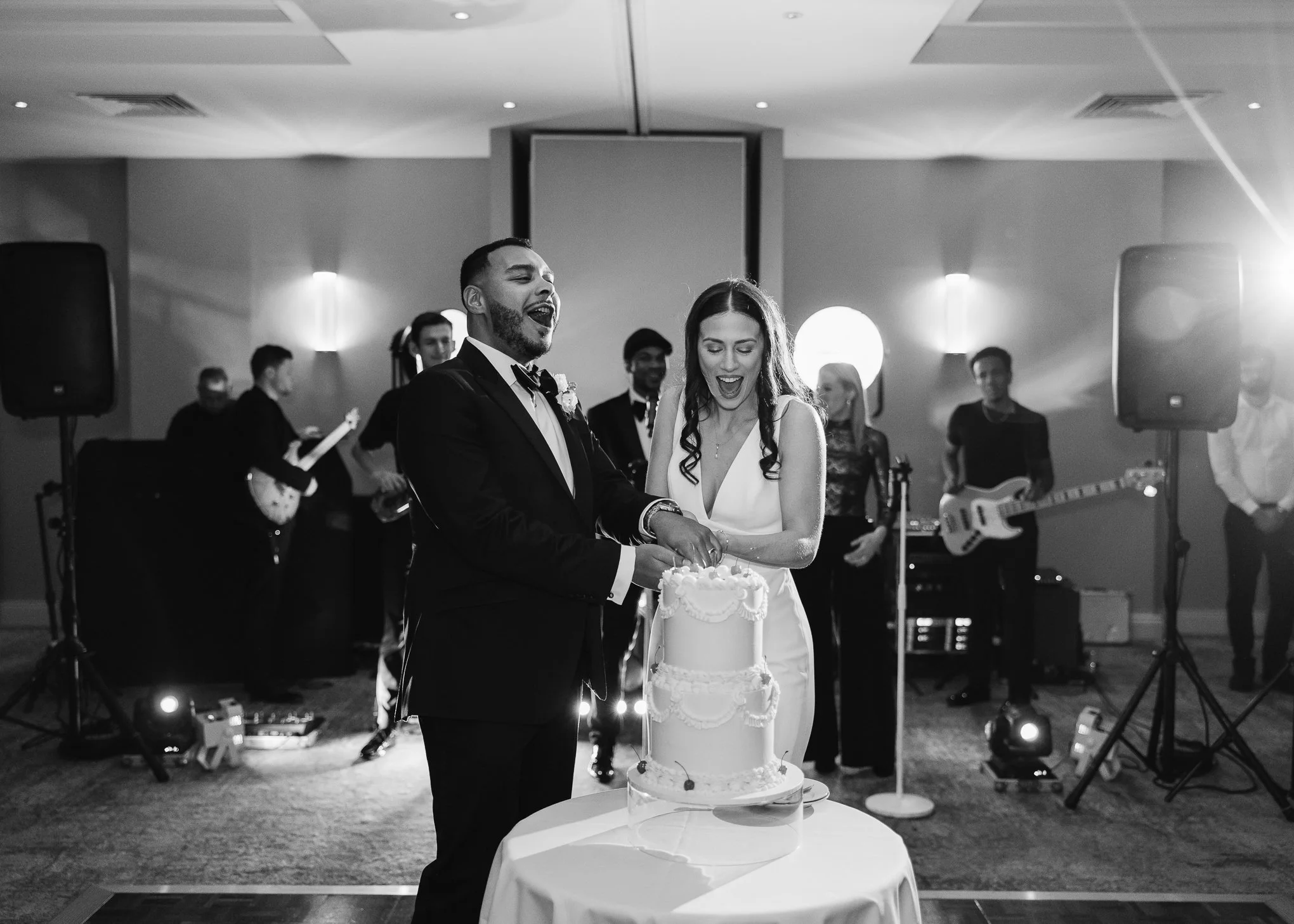 Elegant black tie Horwood House Wedding Milton Keynes-86.jpg