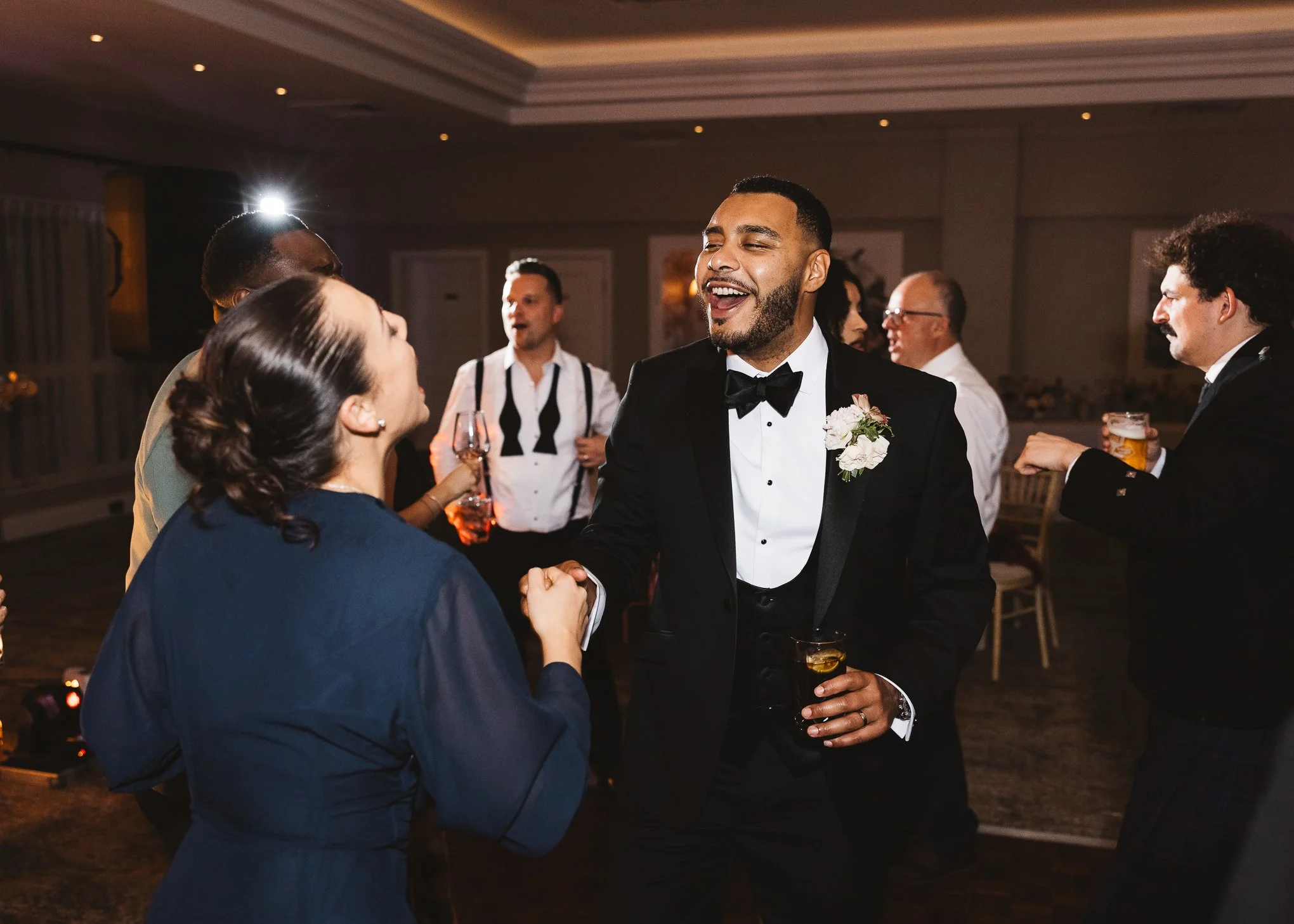 Elegant black tie Horwood House Wedding Milton Keynes-90.jpg