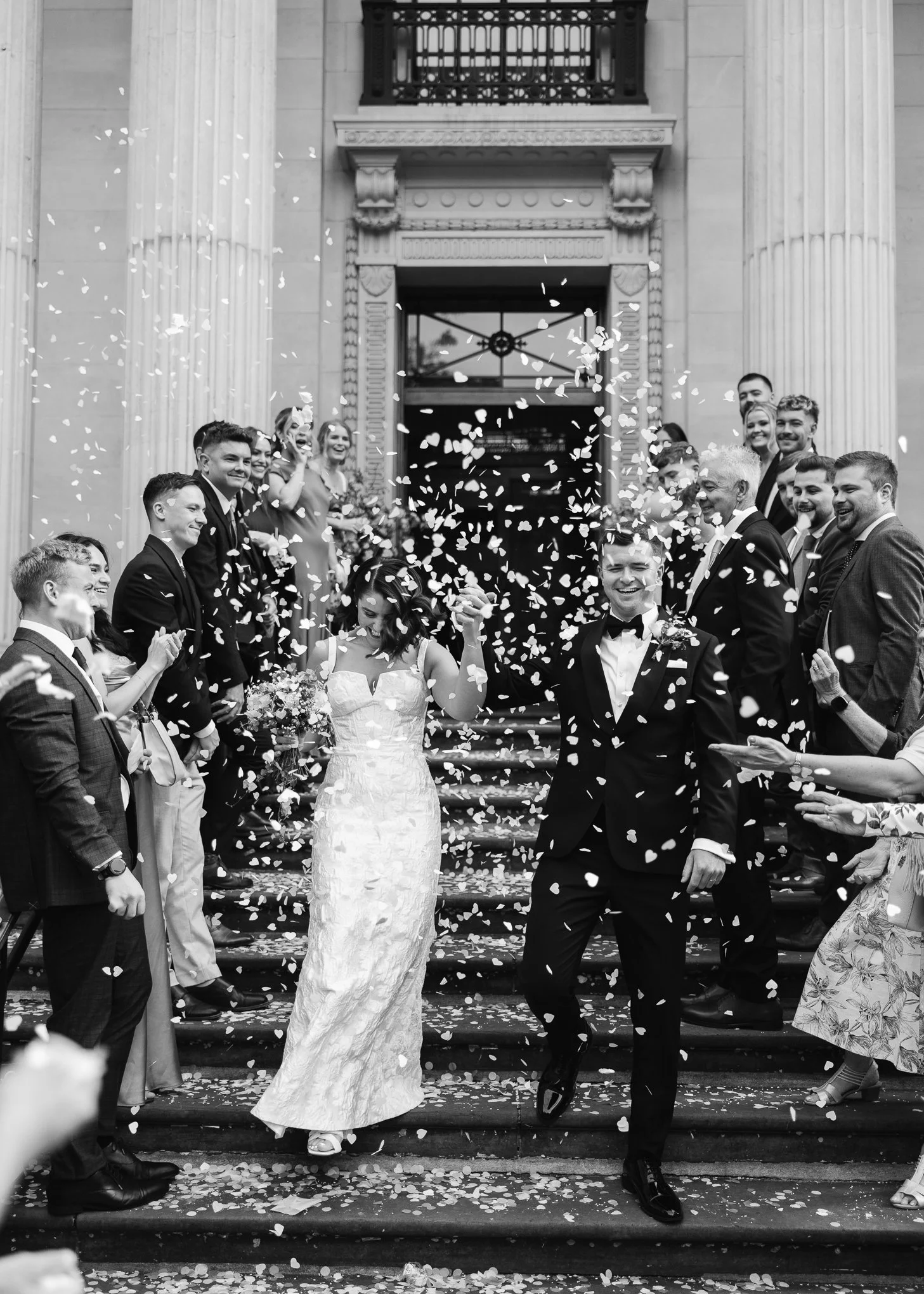 Stylish black tie Marylebone and Wagtail rooftop wedding photography-27.jpg