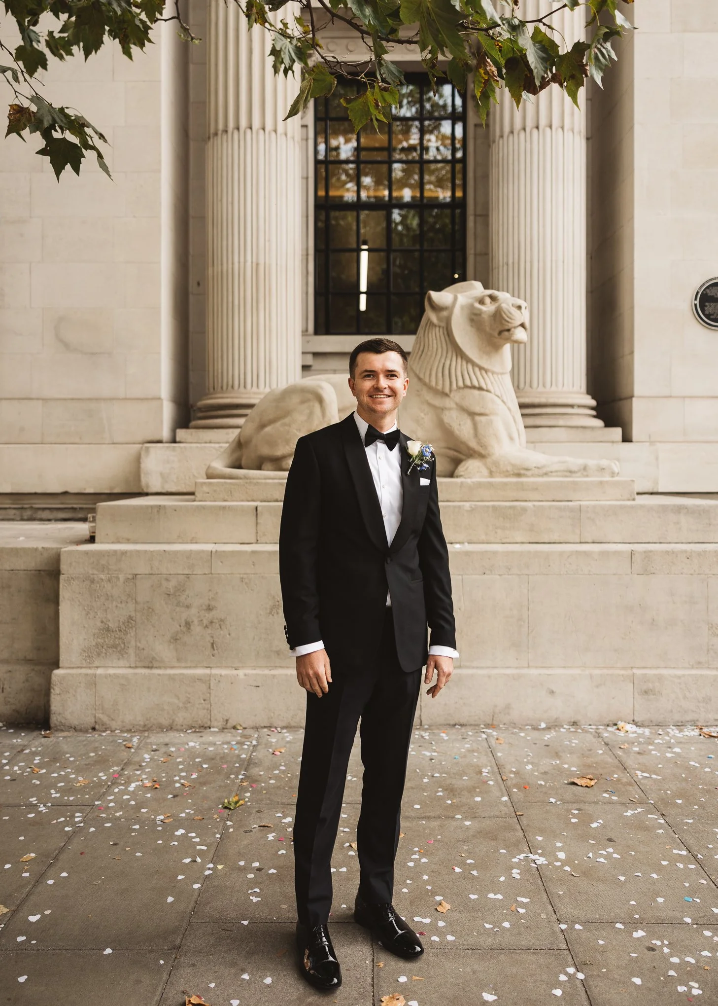 Stylish black tie Marylebone and Wagtail rooftop wedding photography-2.jpg