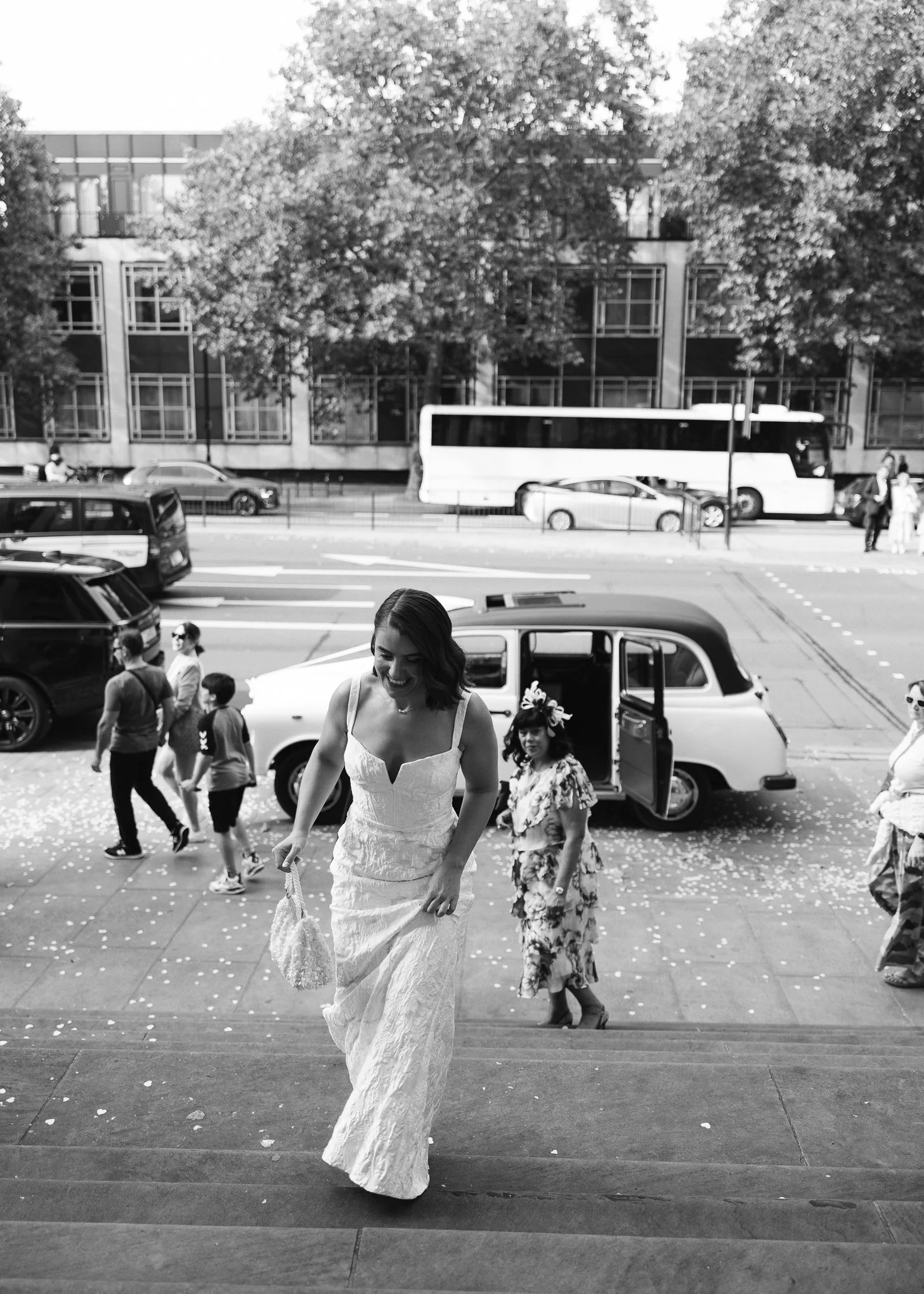 Stylish black tie Marylebone and Wagtail rooftop wedding photography-5.jpg