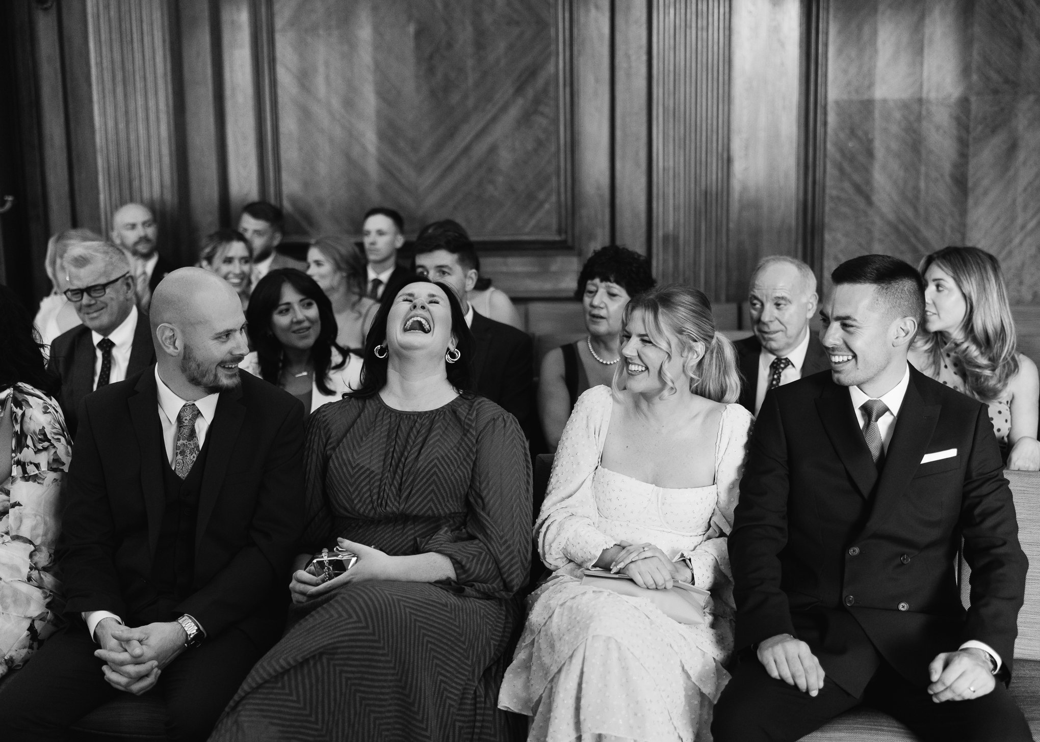 Stylish black tie Marylebone and Wagtail rooftop wedding photography-8.jpg