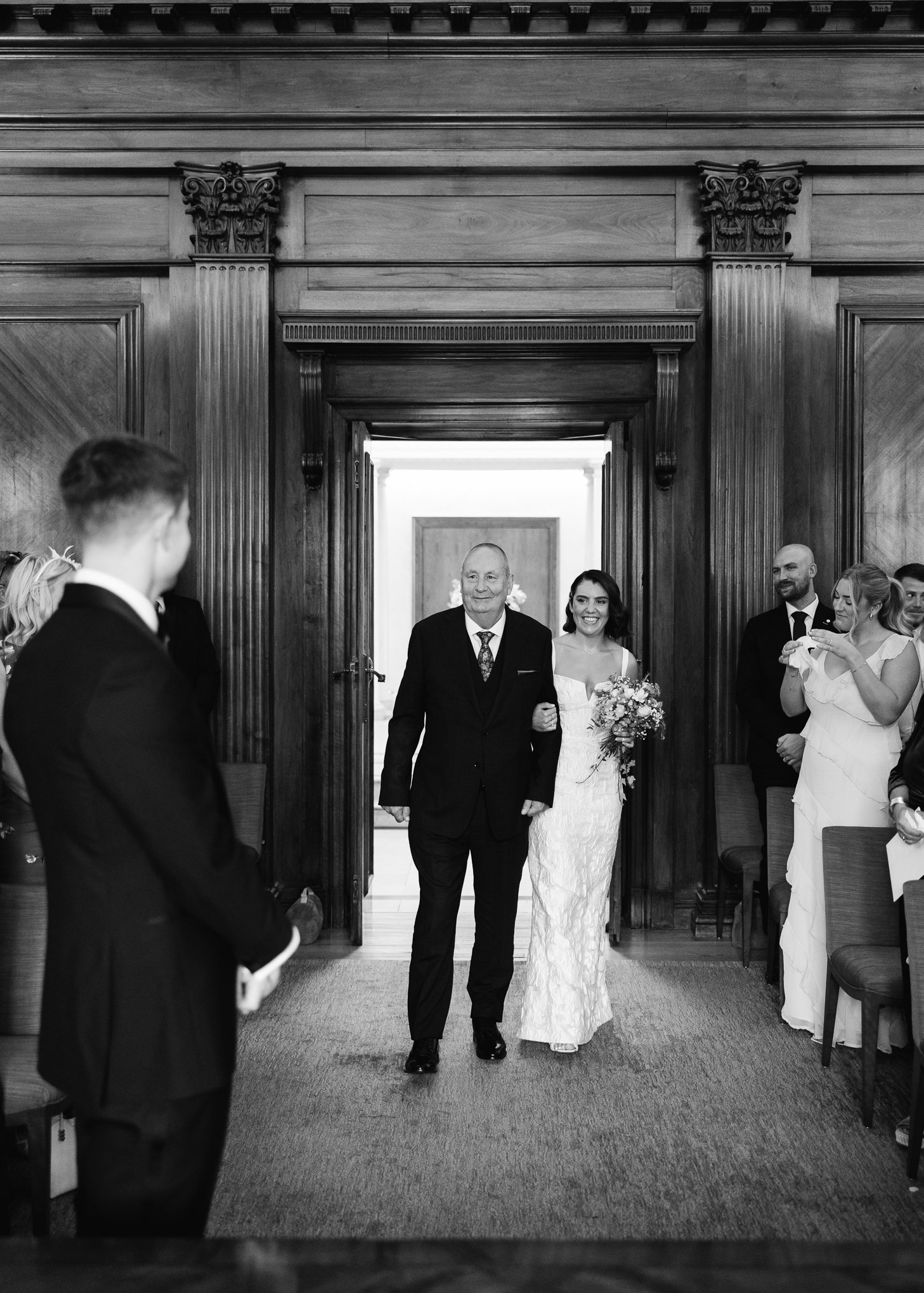 Stylish black tie Marylebone and Wagtail rooftop wedding photography-12.jpg