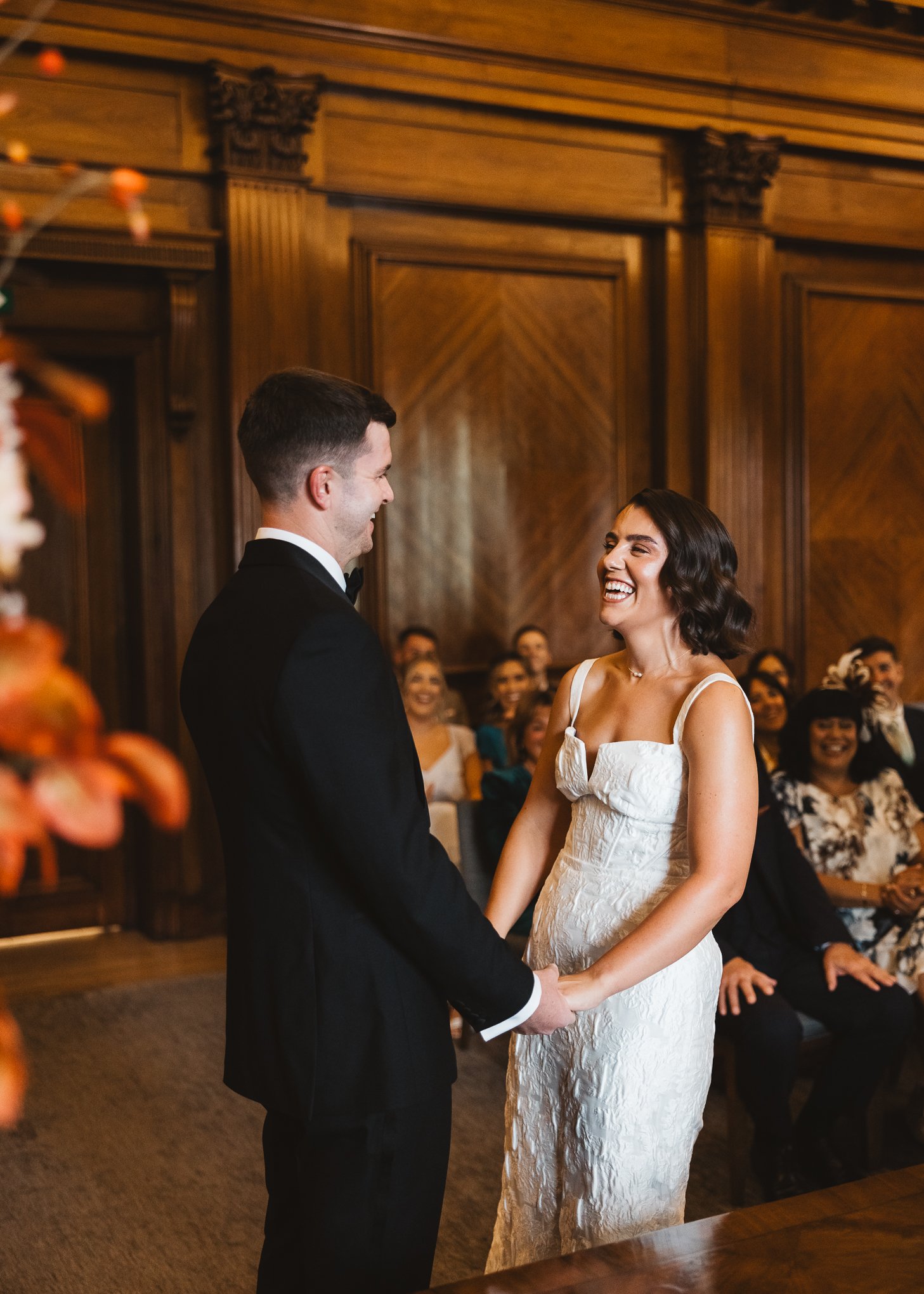 Stylish black tie Marylebone and Wagtail rooftop wedding photography-13.jpg