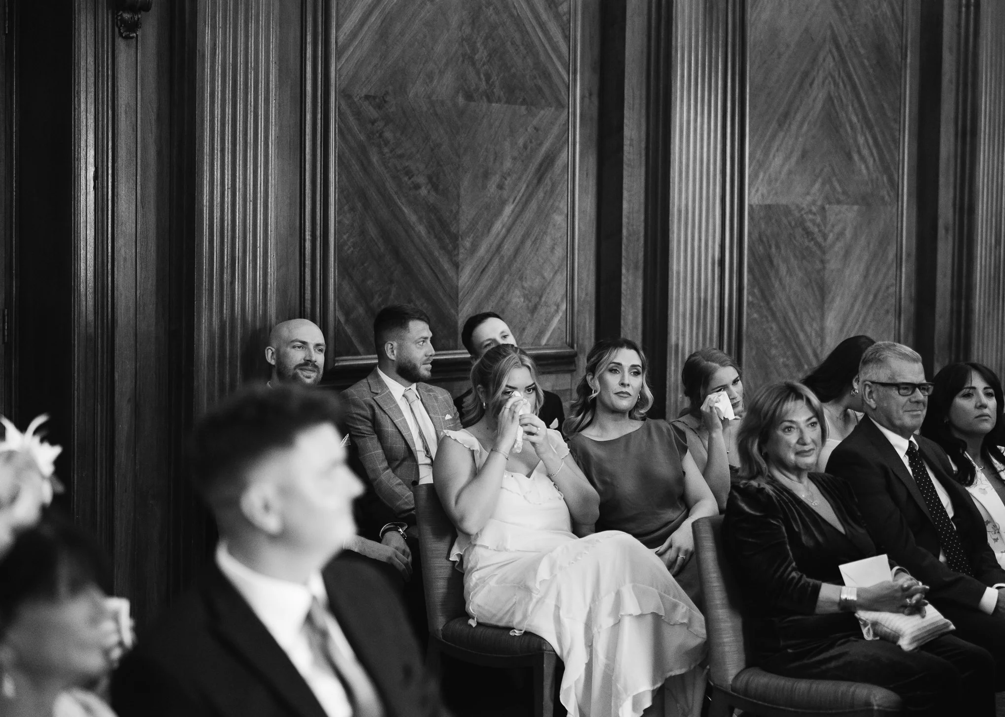 Stylish black tie Marylebone and Wagtail rooftop wedding photography-23.jpg