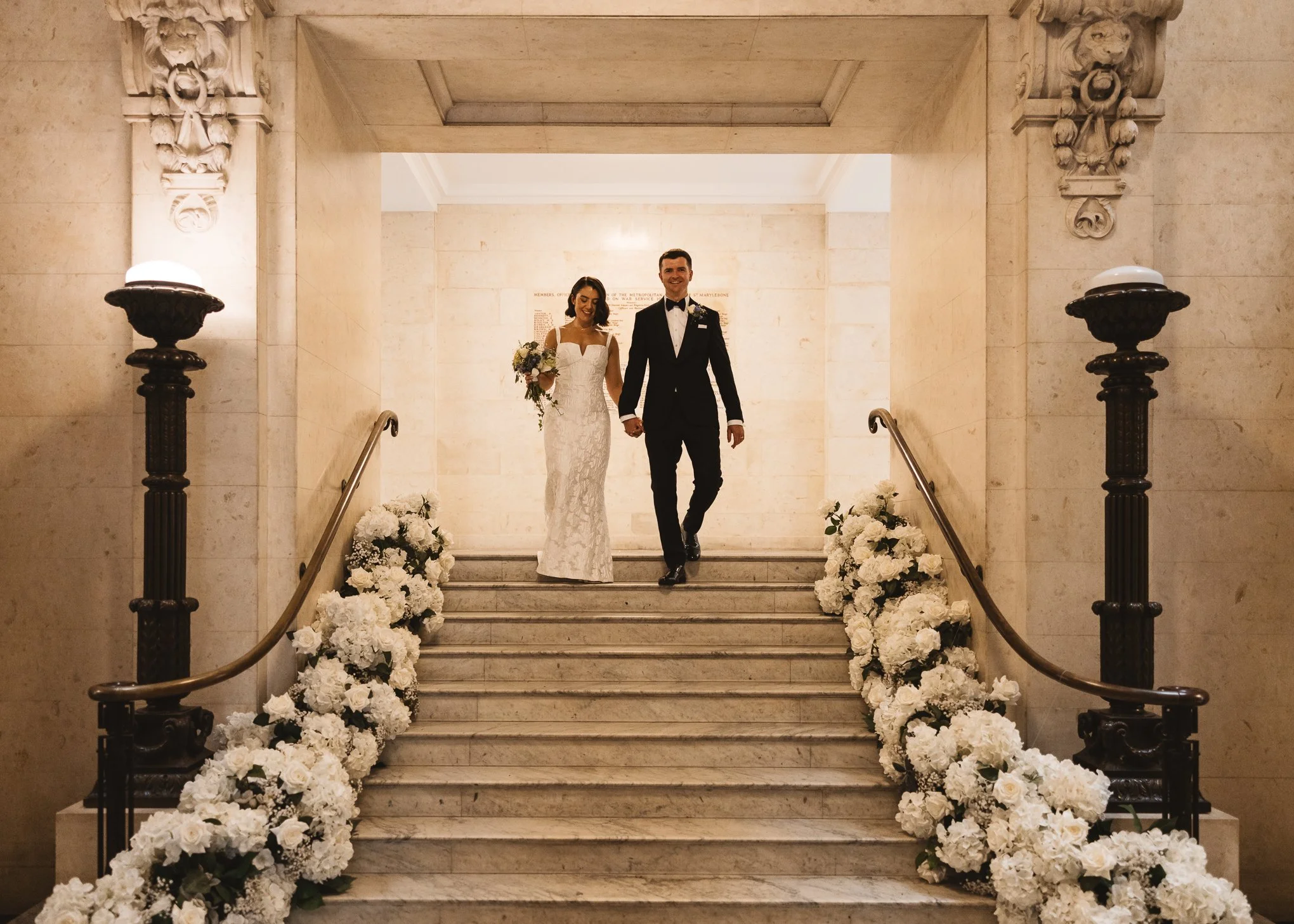 Stylish black tie Marylebone and Wagtail rooftop wedding photography-25.jpg