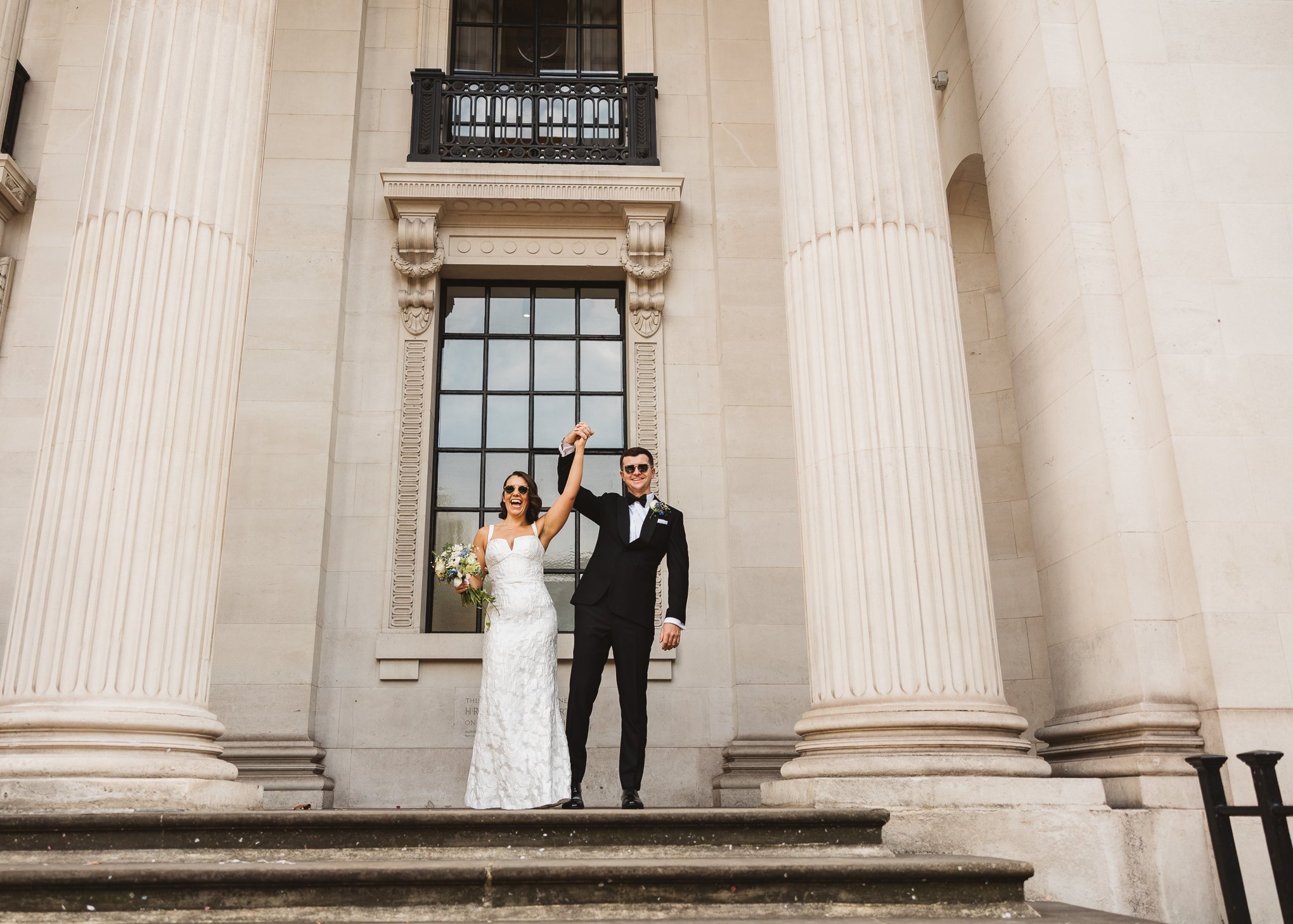 Stylish black tie Marylebone and Wagtail rooftop wedding photography-34.jpg