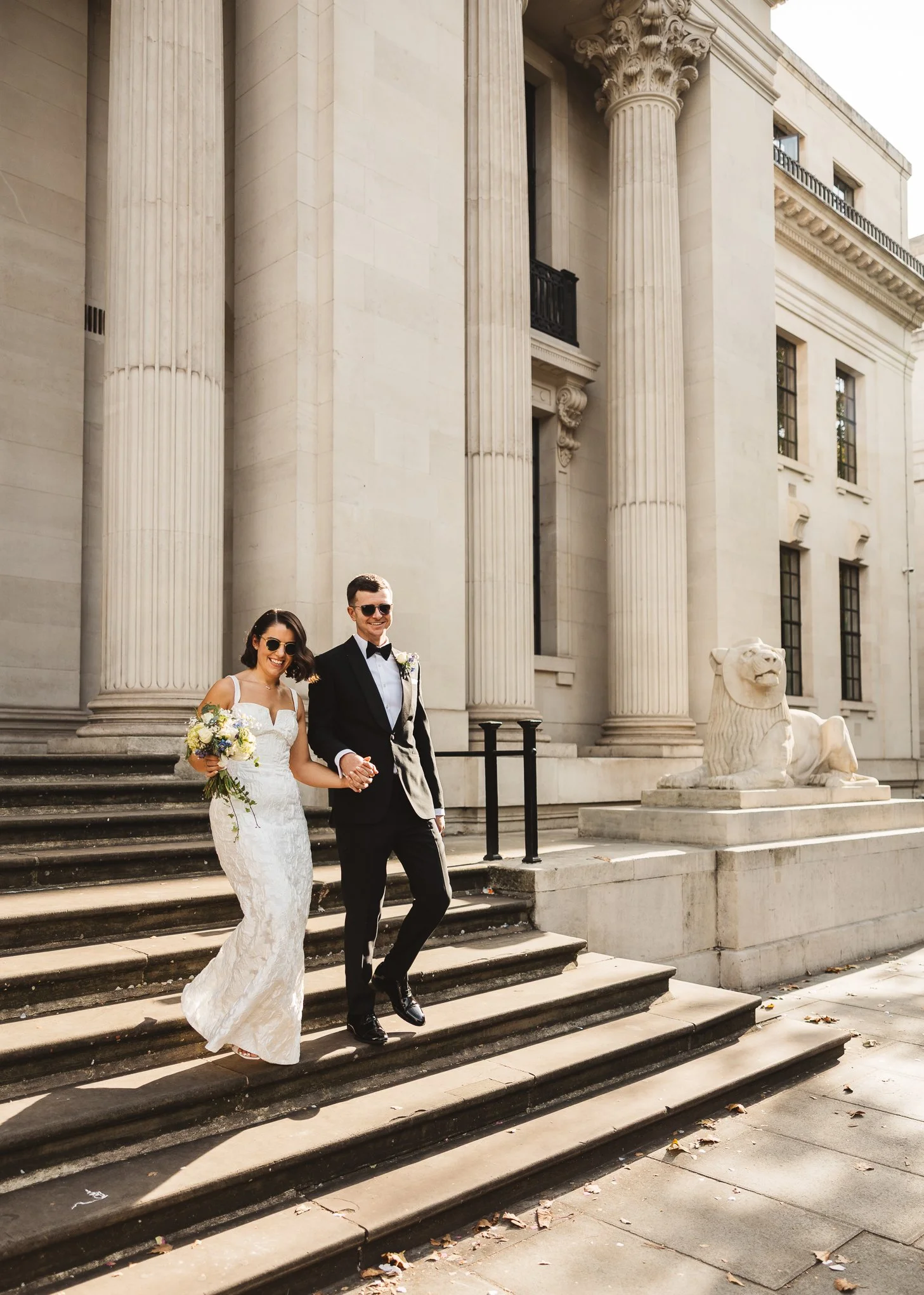 Stylish black tie Marylebone and Wagtail rooftop wedding photography-35.jpg