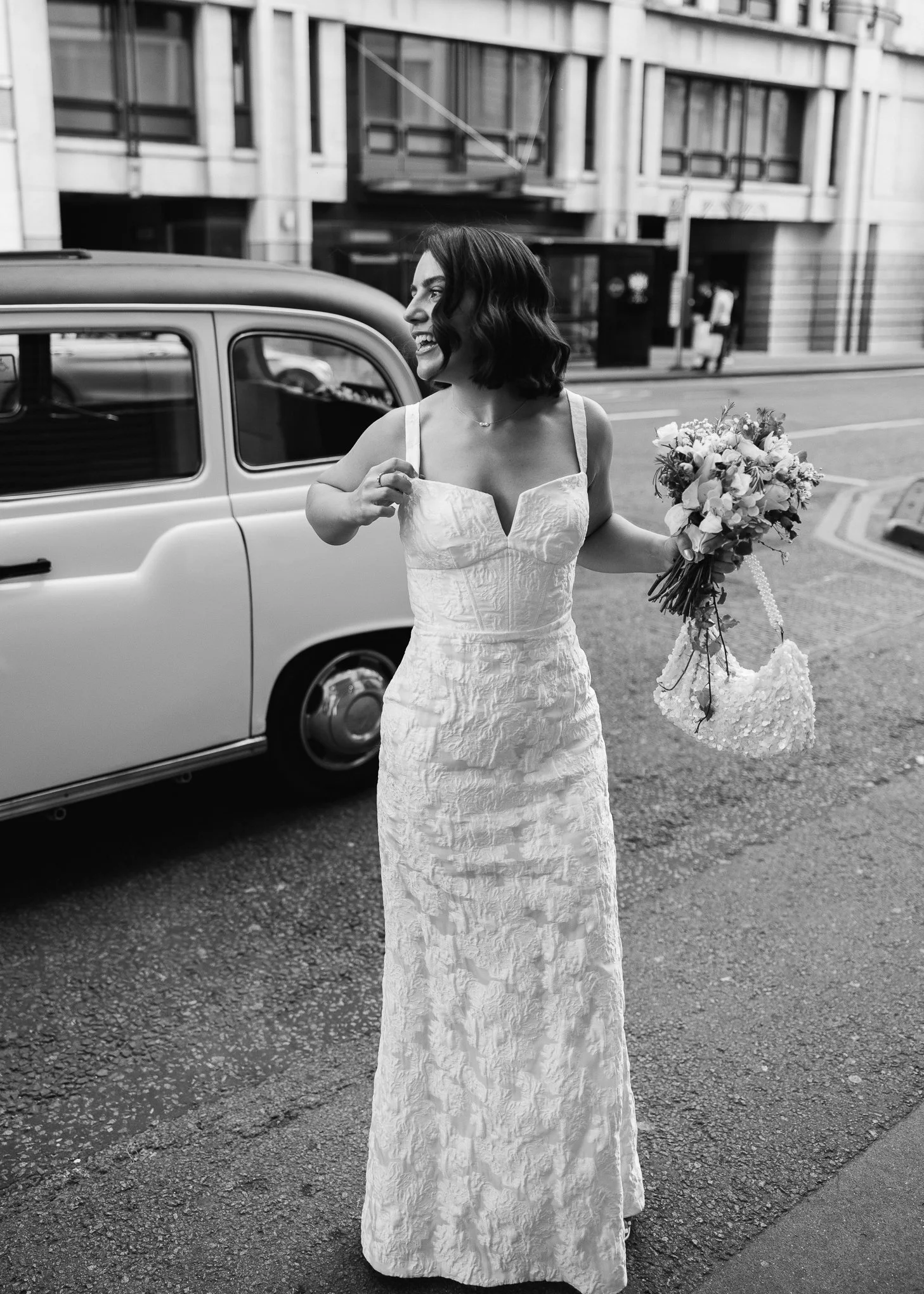 Stylish black tie Marylebone and Wagtail rooftop wedding photography-54.jpg