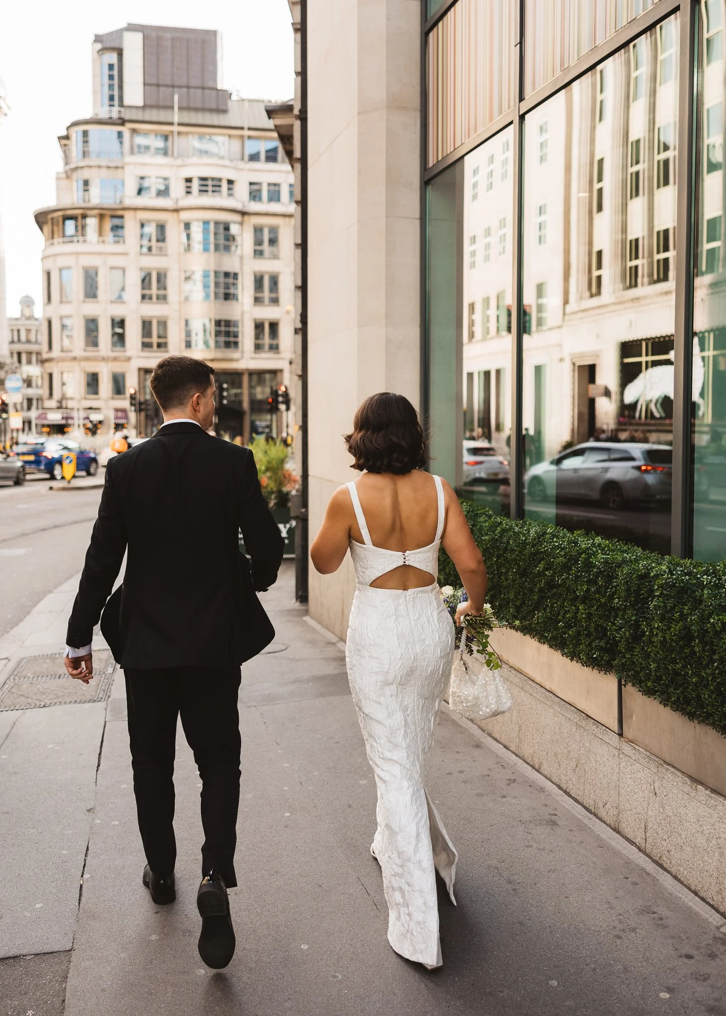 Stylish black tie Marylebone and Wagtail rooftop wedding photography-55.jpg