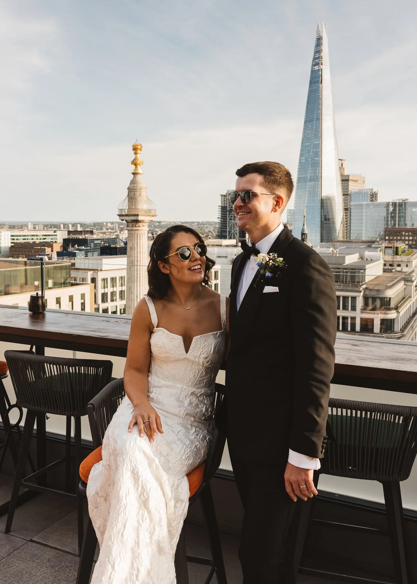 Stylish black tie Marylebone and Wagtail rooftop wedding photography-66.jpg