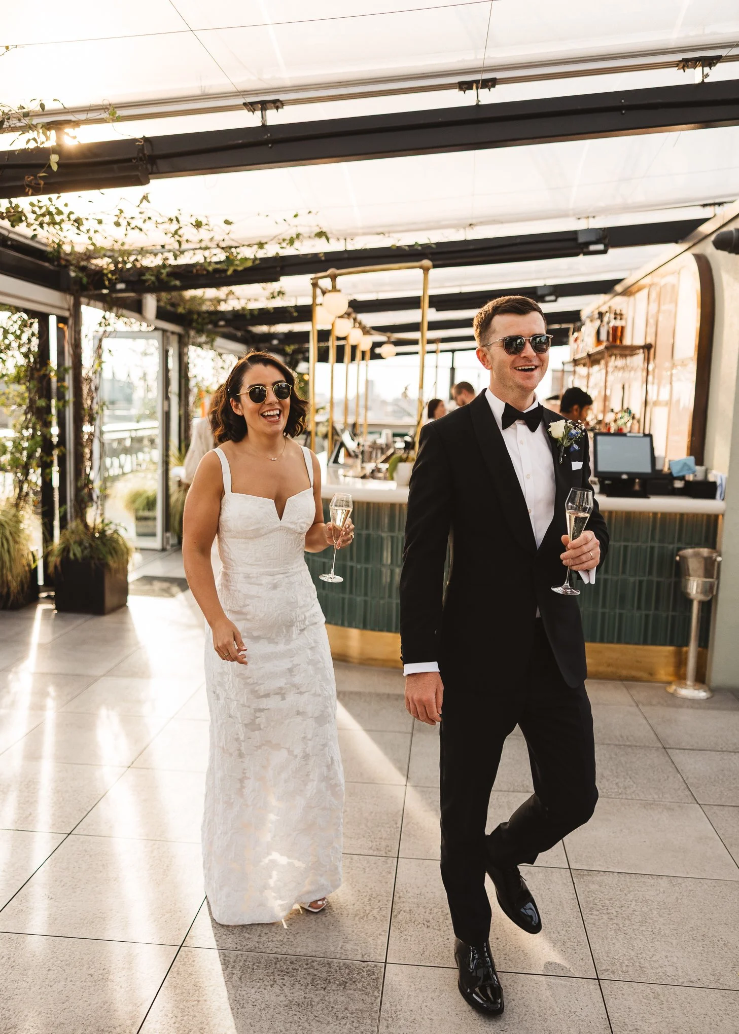 Stylish black tie Marylebone and Wagtail rooftop wedding photography-67.jpg