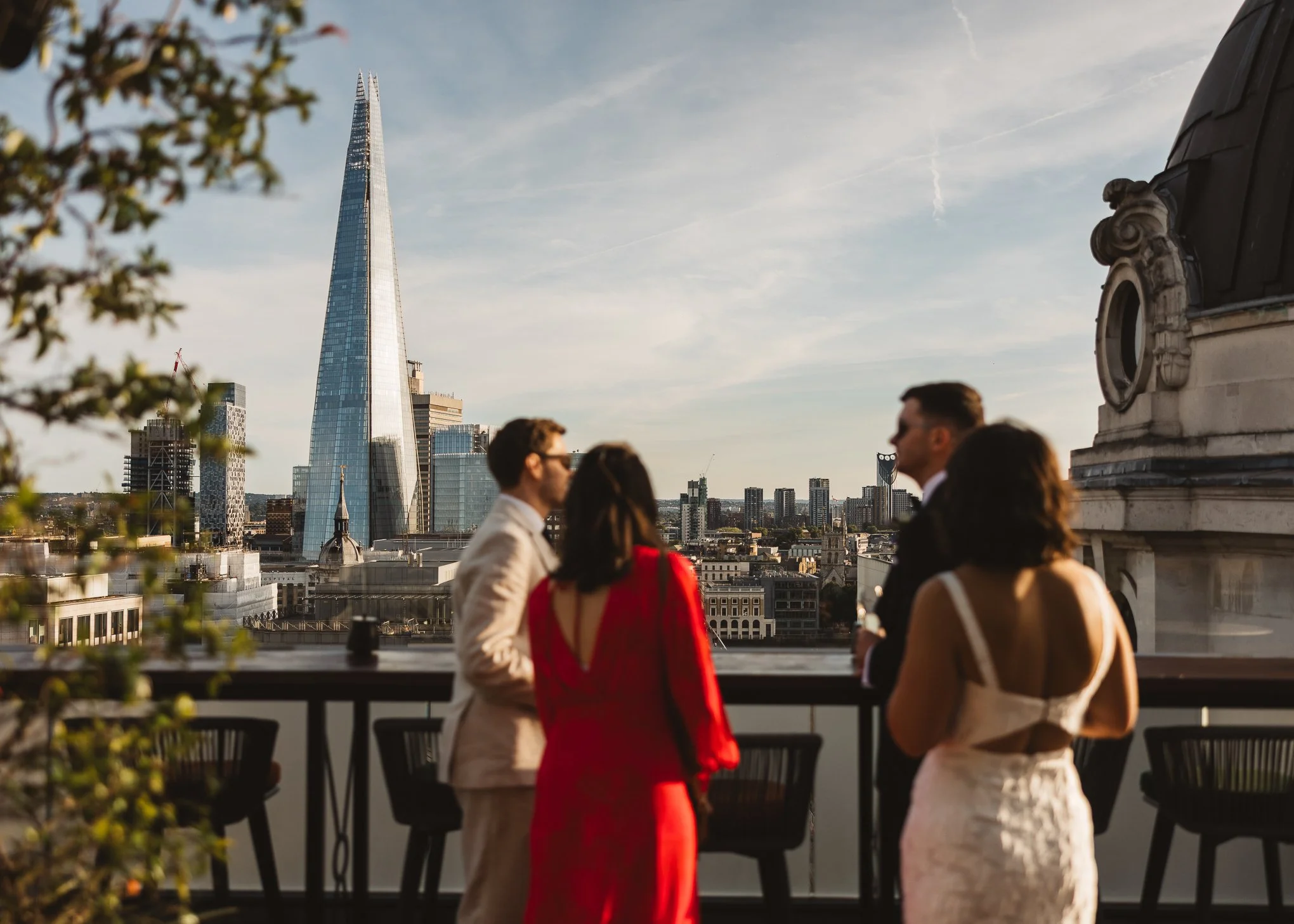 Stylish black tie Marylebone and Wagtail rooftop wedding photography-69.jpg