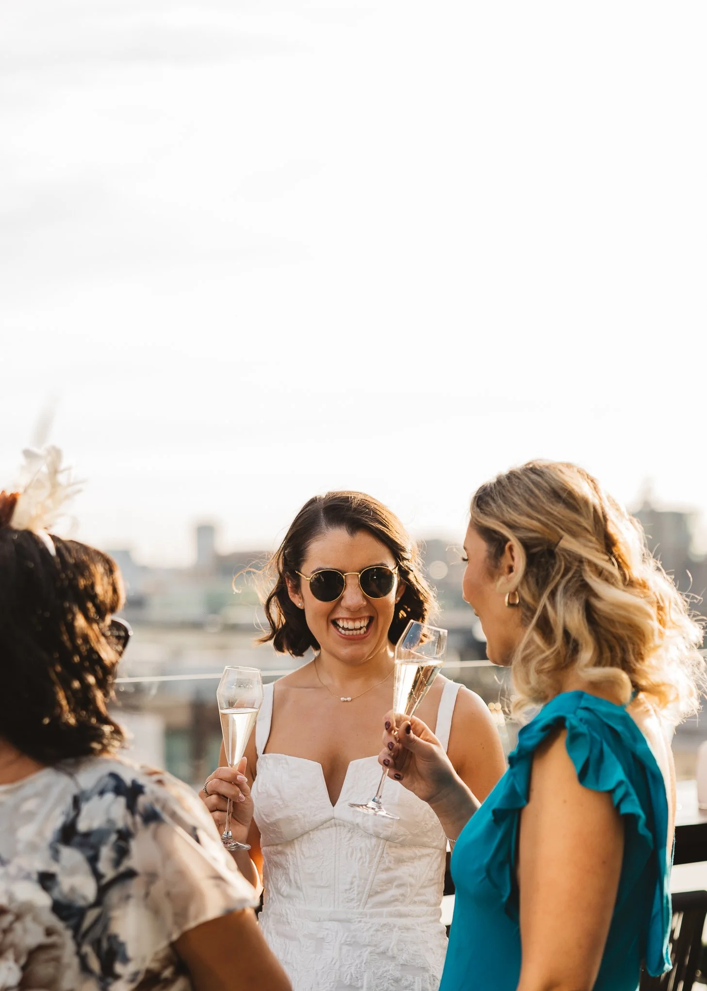 Stylish black tie Marylebone and Wagtail rooftop wedding photography-75.jpg