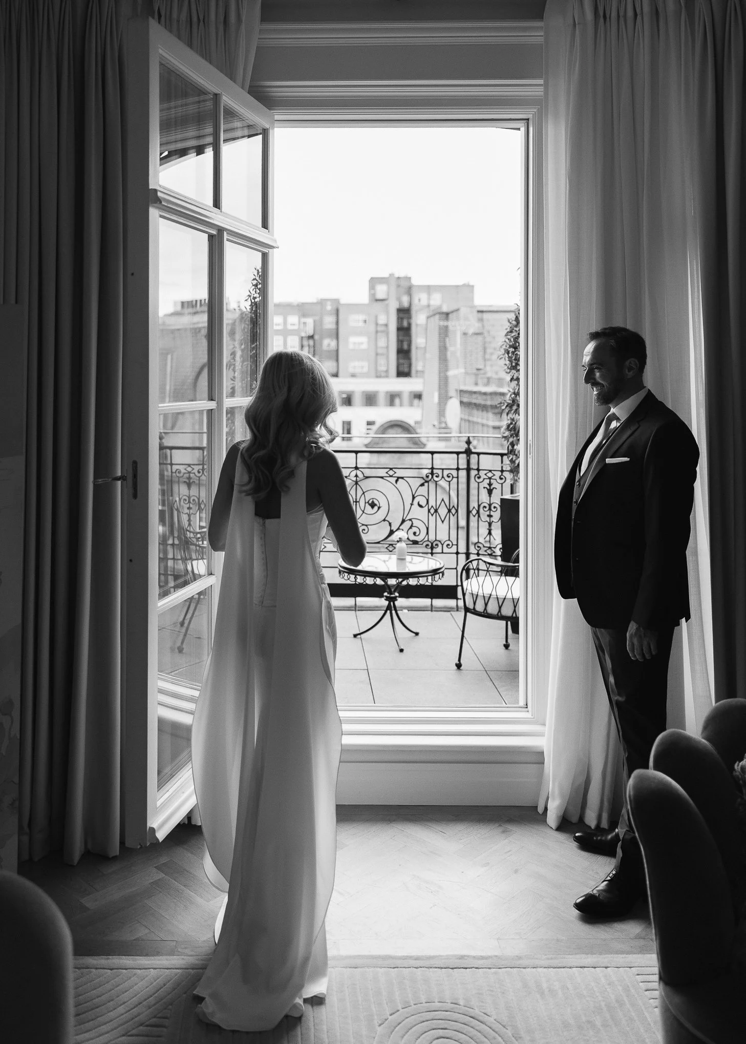 Elegant modern intimate Chelsea Town Hall Ivy Garden Wedding Photography-13.jpg