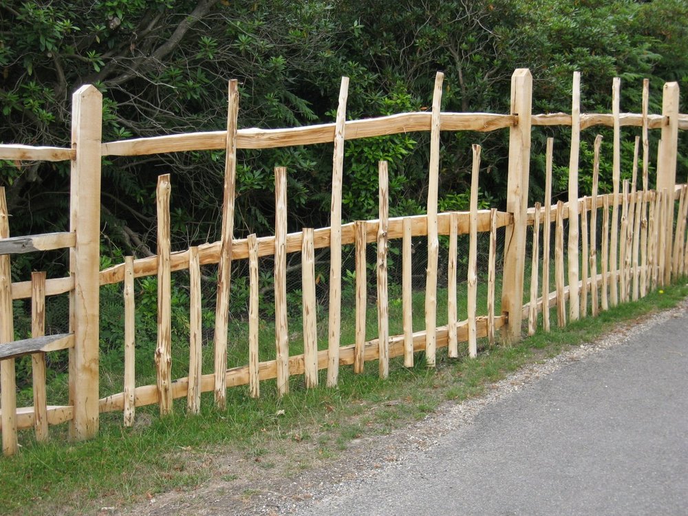 Wood fence