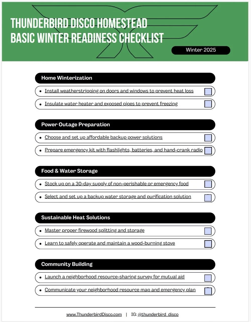 Snowstorm Supplies: Winter Preparedness Checklist for Home ...