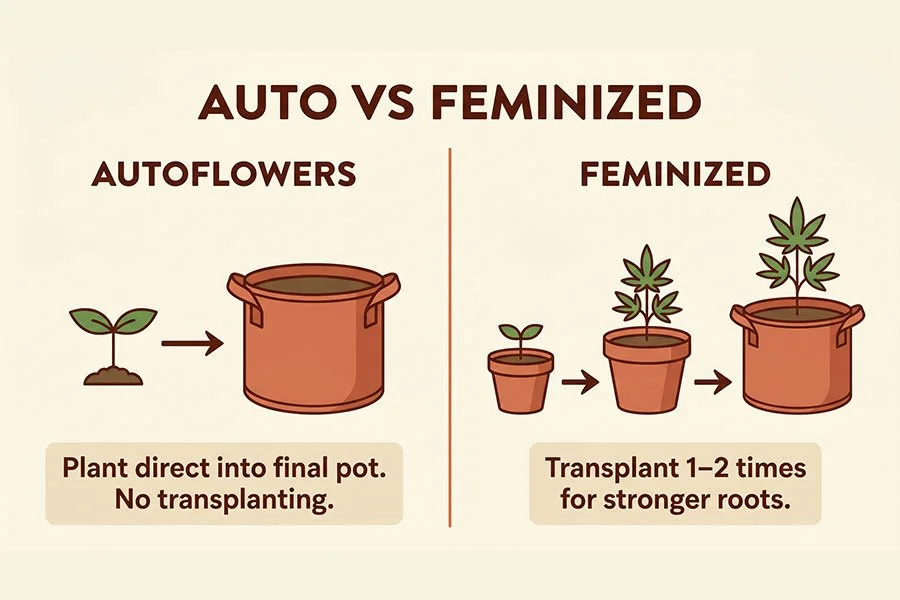 comparison of auto and feminized seeds