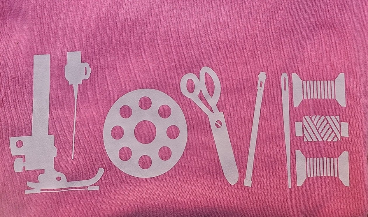"Love" T-Shirt — Quilter Gift Tee | Sewing Lover Shirt