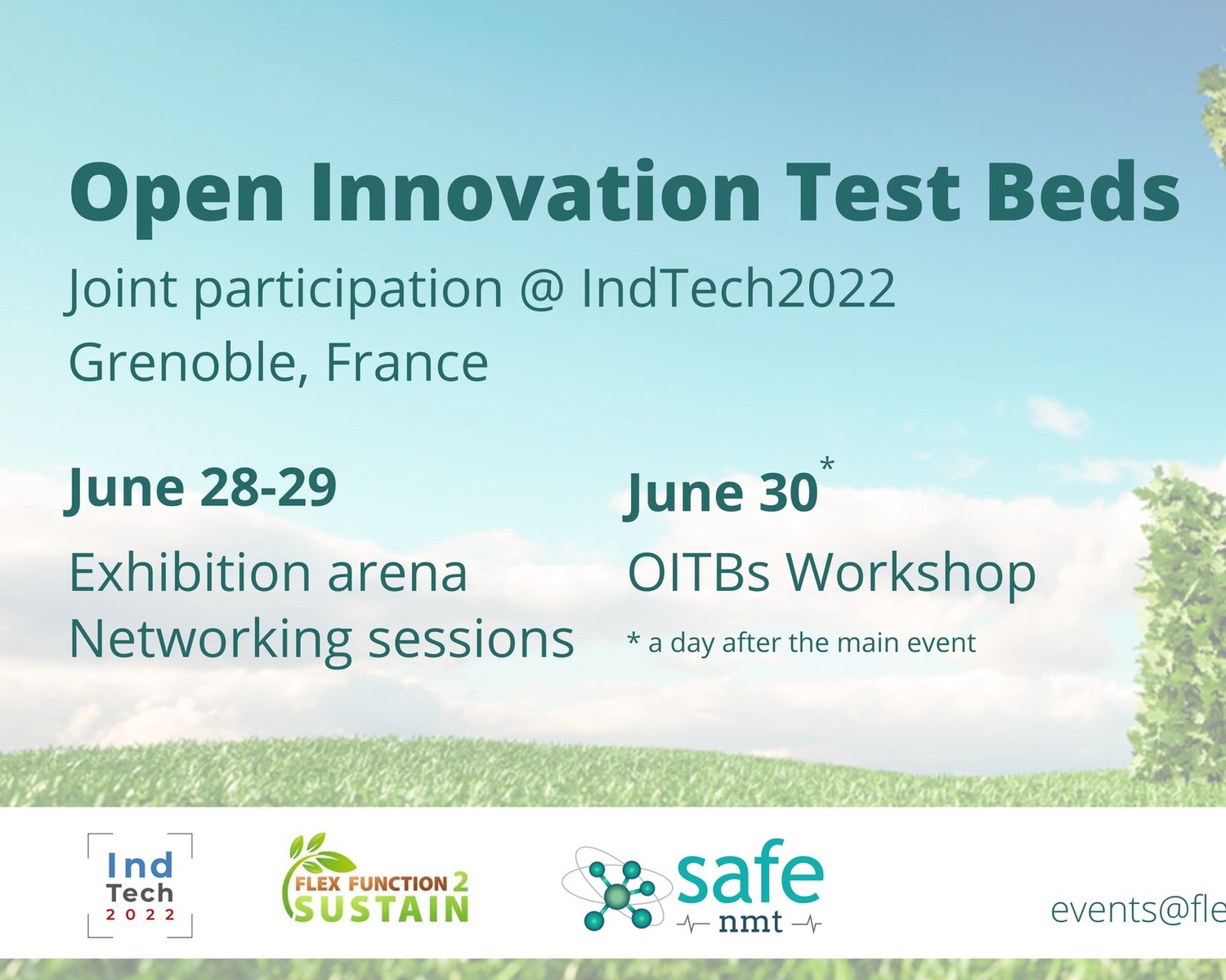 INL, member of flexfunction2sustain and safe-n-medtech, co-organizes OITB Village at IndTech2022