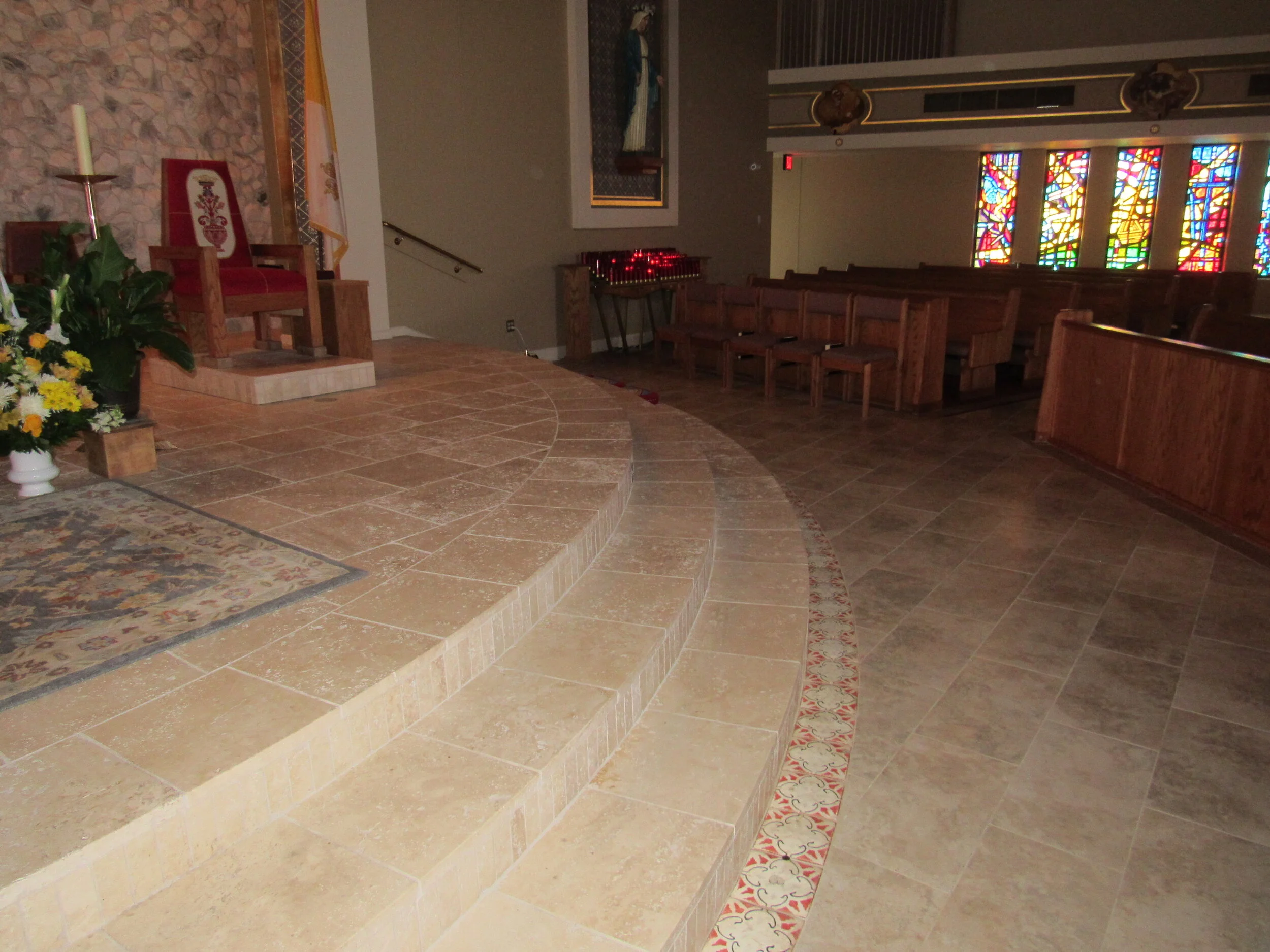 Tile/Polished Concrete/Stone - St. Peter the Apostle Church Altar