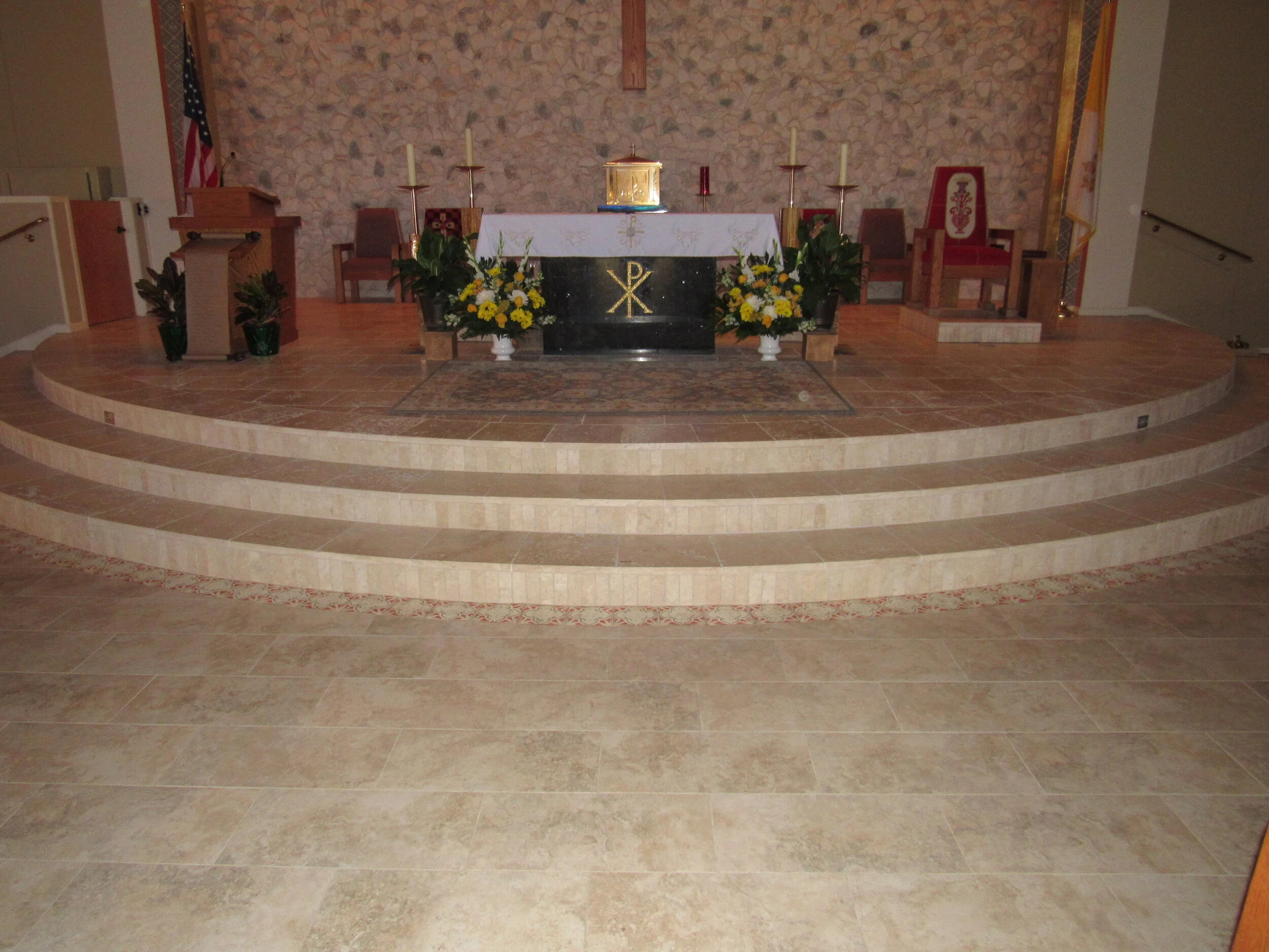 Tile/Polished Concrete/Stone - St. Peter the Apostle Church Altar