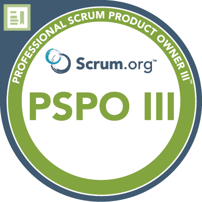 Professional Scrum Product Owner III logo from Scrum.org
