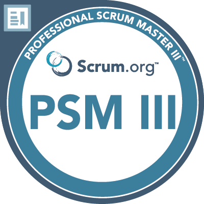 Professional Scrum Master III logo from Scrum.org
