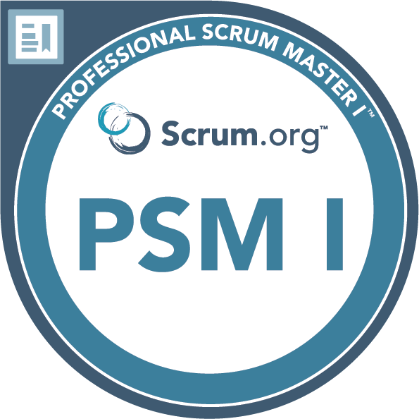 Professional Scrum Master I logo from Scrum.org