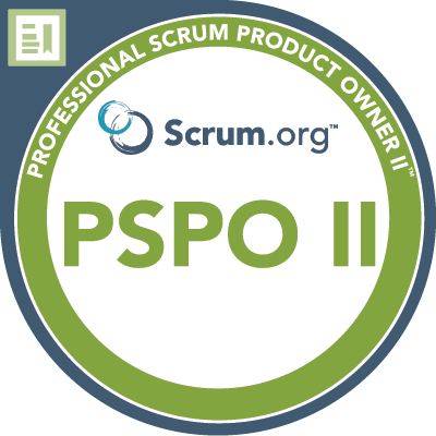 Professional Scrum Product Owner II logo from Scrum.org