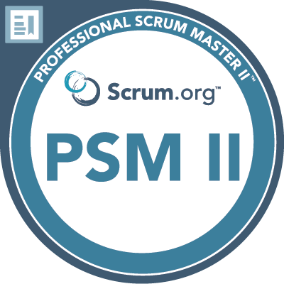 Professional Scrum Master II logo from Scrum.org