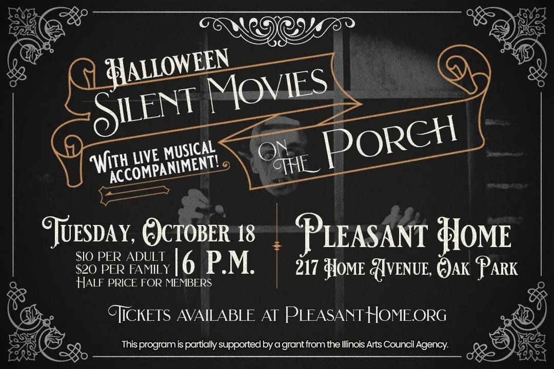 Halloween Silent Movie on the Porch
