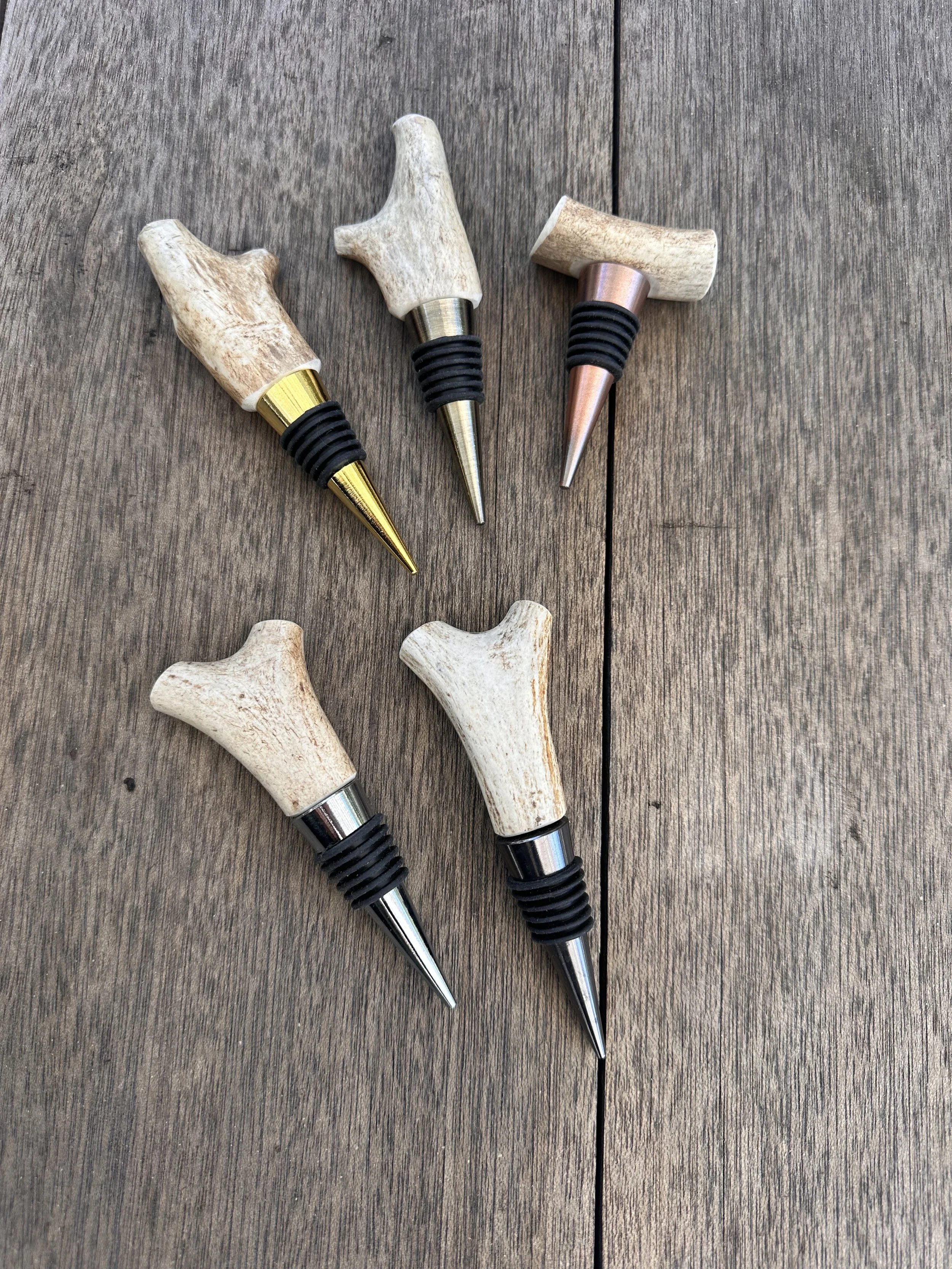 Deer Horn Wine Bottle Stopper