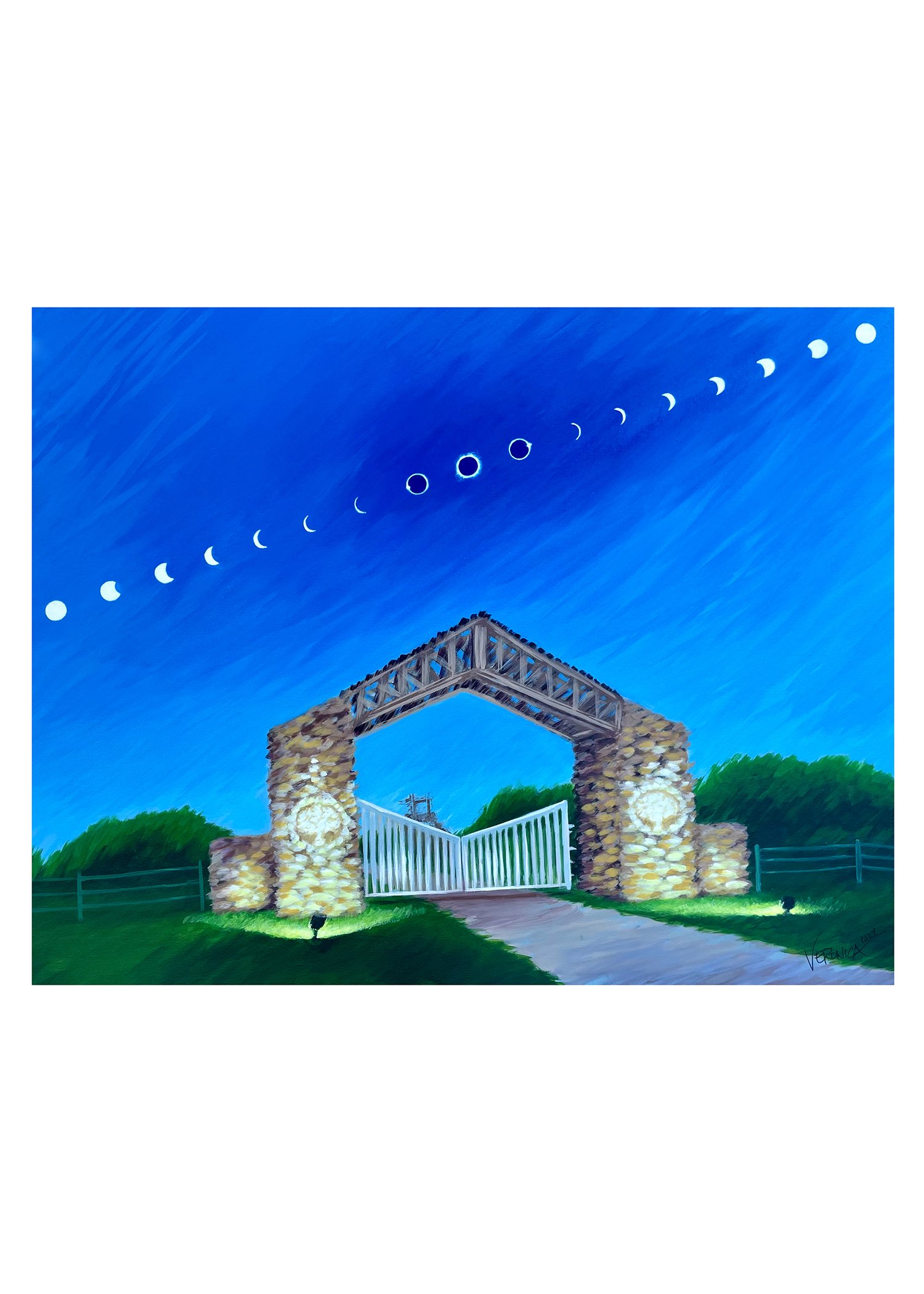 Eclipse at Camp John Marc