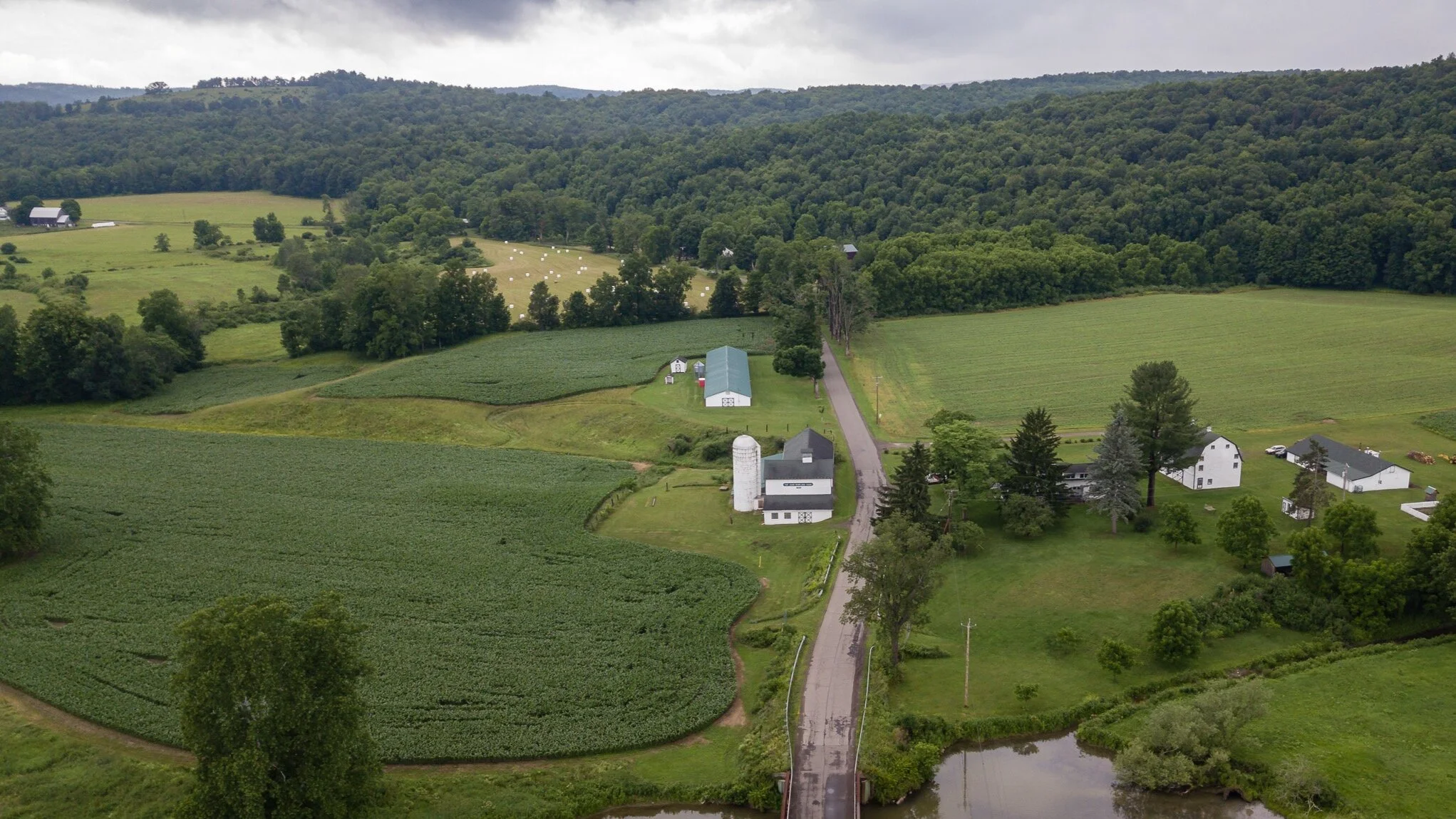 Aerial of Howland Farm