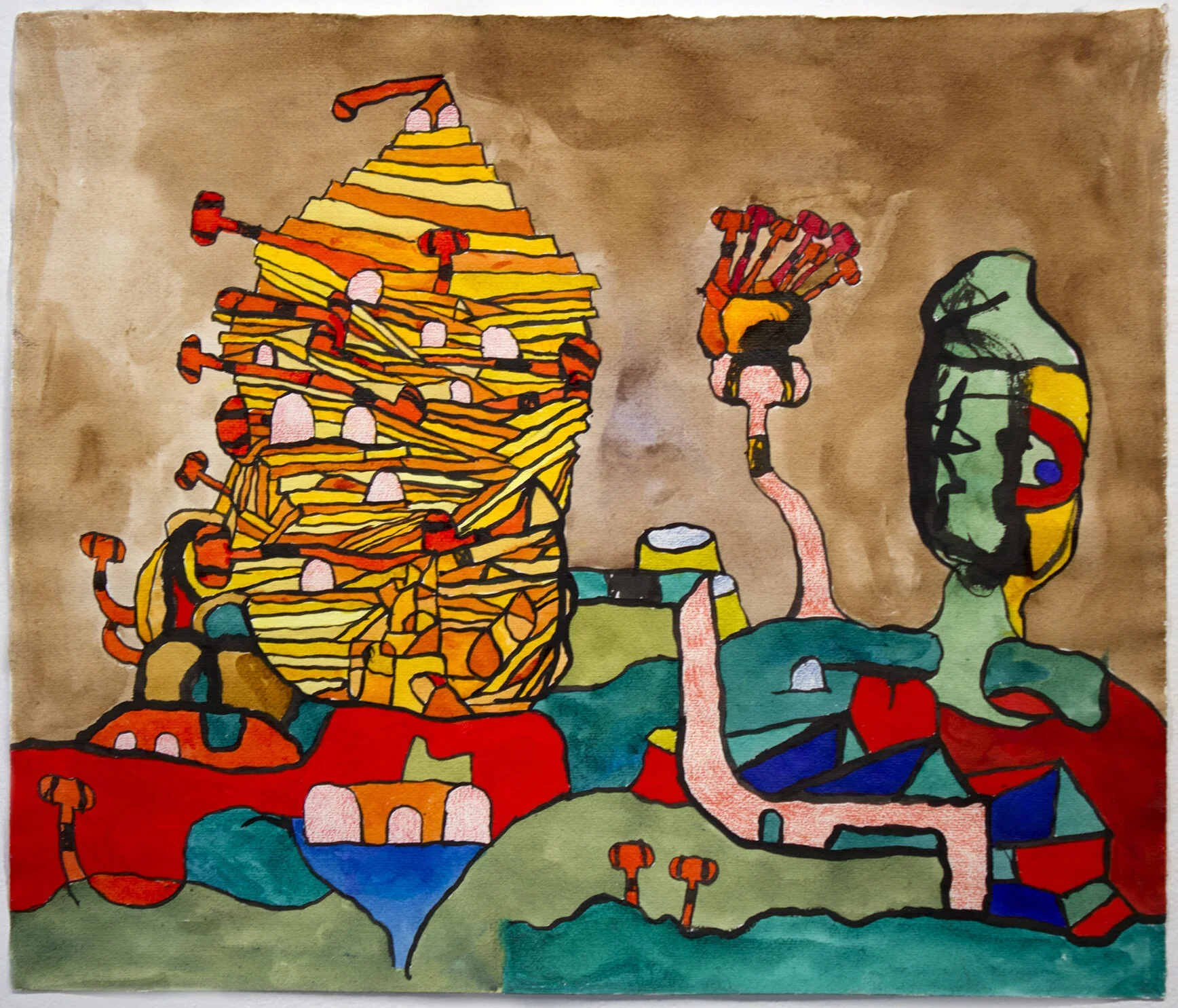 CHUCK WEBSTER
Lands and Castles VI
2017
Mixed media on paper
16.5 x 19.5 inches