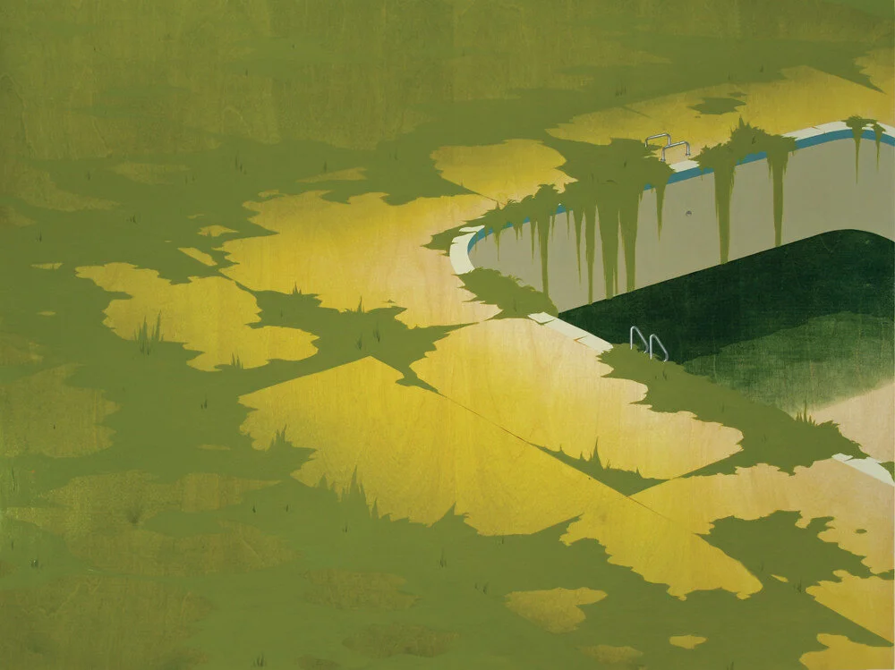Chris Ballantyne
Pool Overgrown
2010
acrylic on panel
36 x 48 inches