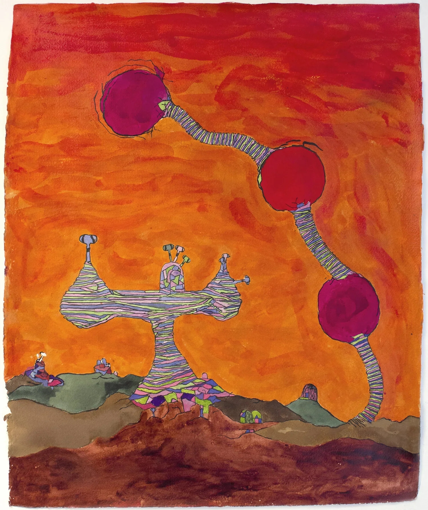 CHUCK WEBSTER
Redoubt (Satellite)
2017
Mixed media on paper
27.5 x 22.5 inches