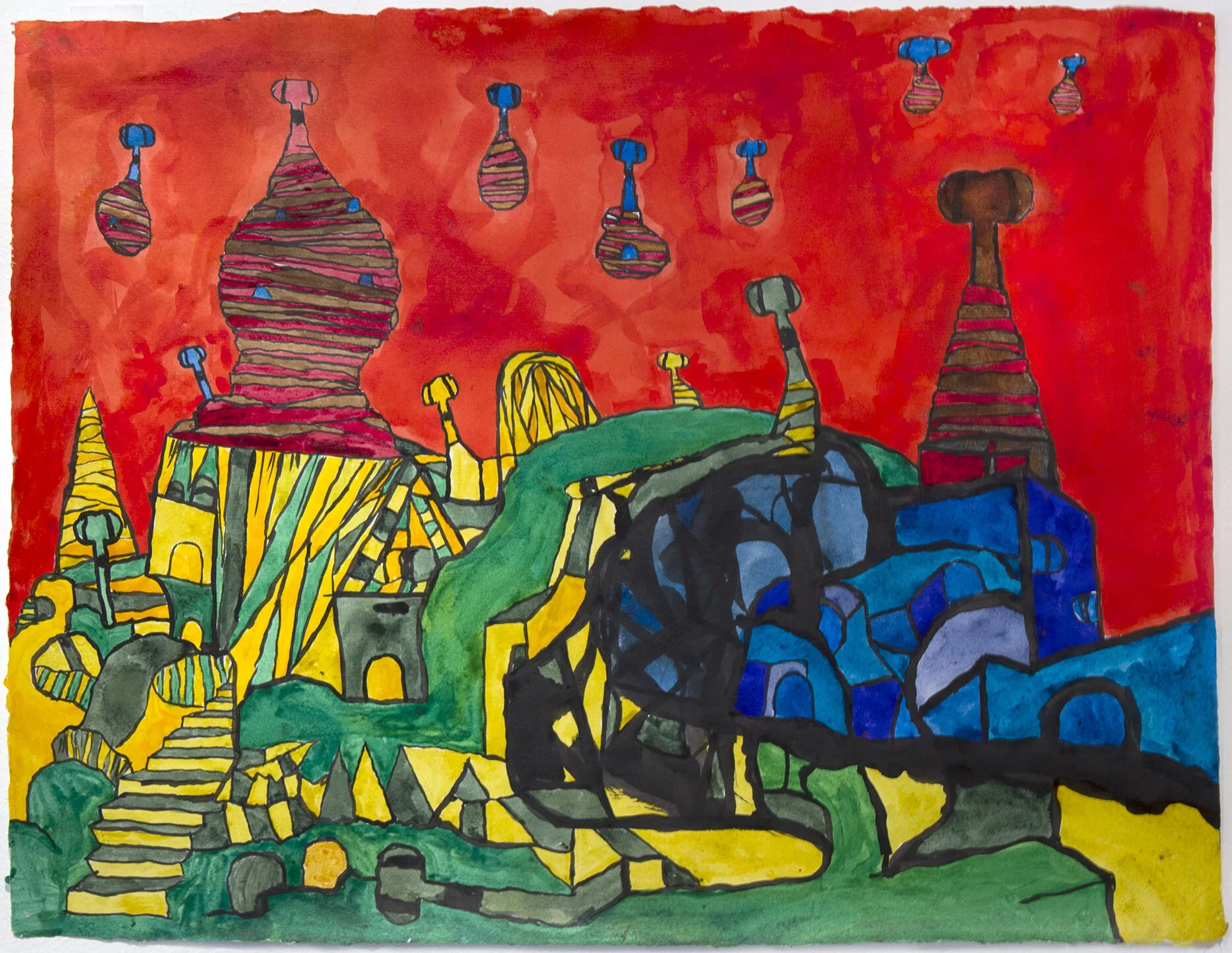 CHUCK WEBSTER
Lands and Castles V
2017
Mixed media on paper
15.75 x 20.5 inches