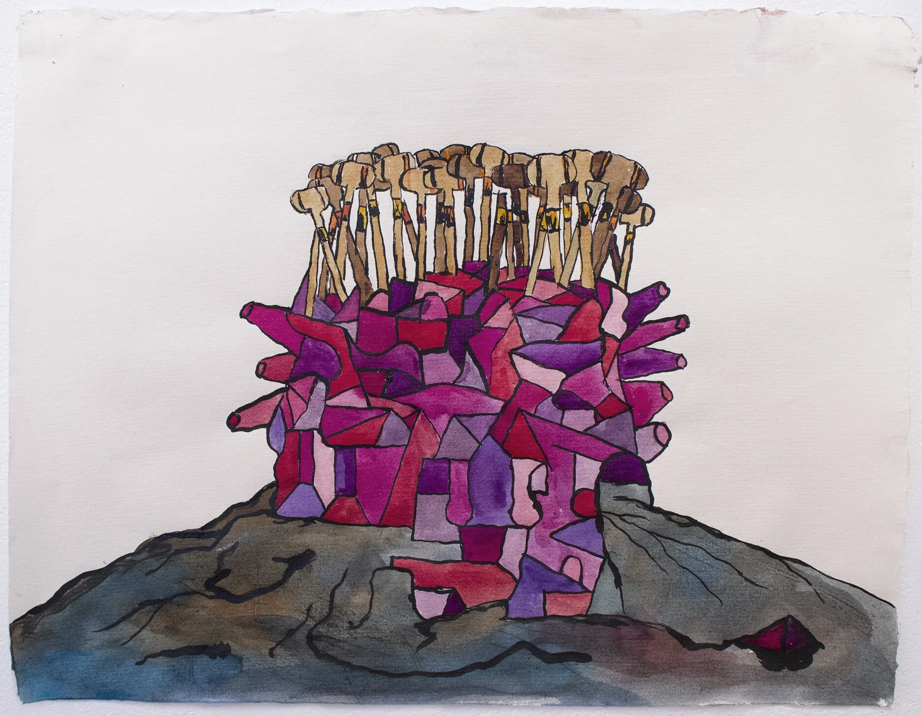 CHUCK WEBSTER
Untitled
2018
Mixed media on paper
14.5 x 18.5 inches