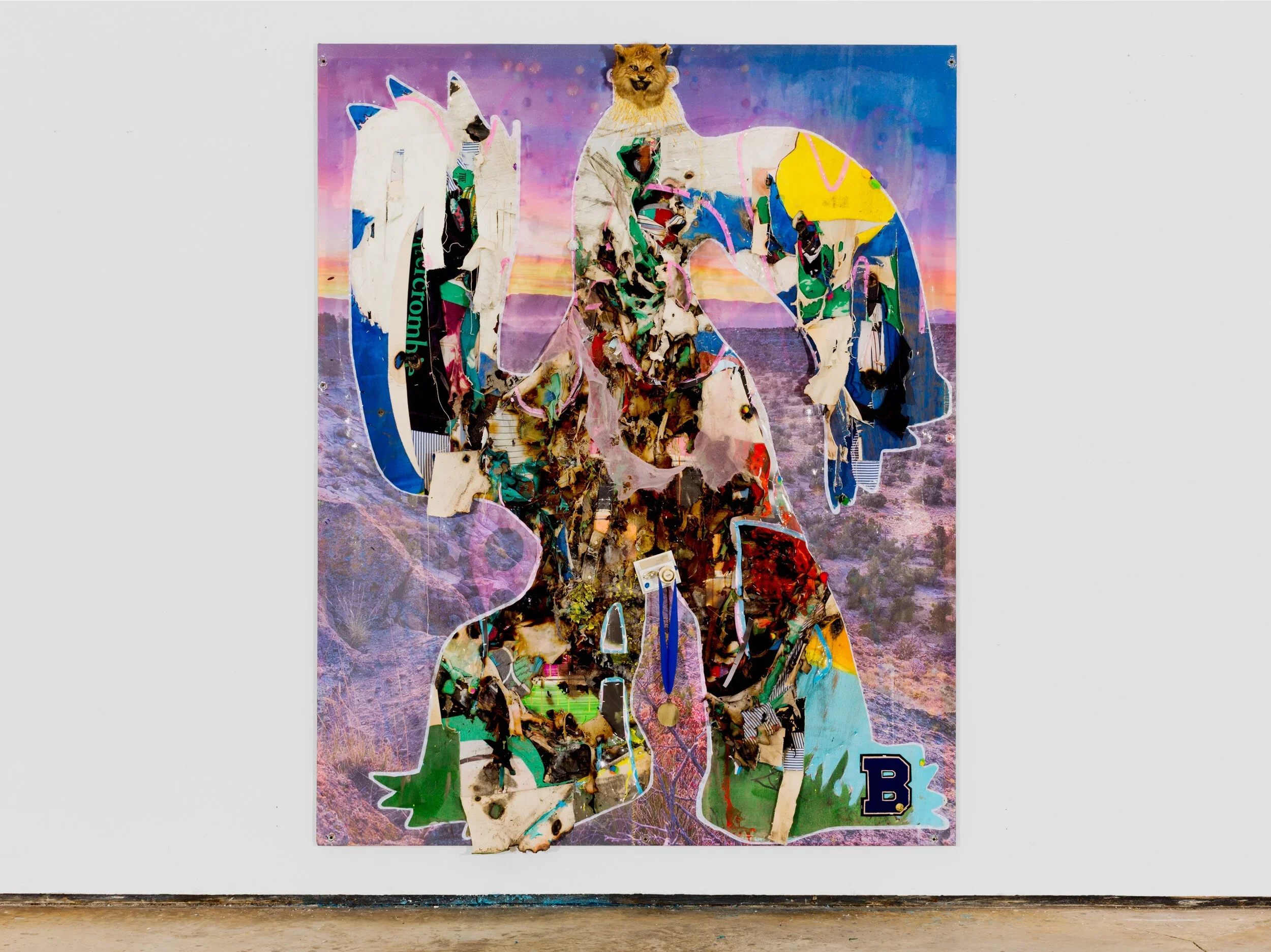 MIKE SHULTIS
Jock Monster
2017
Mixed media on panel
89 x 71 x 9 inches