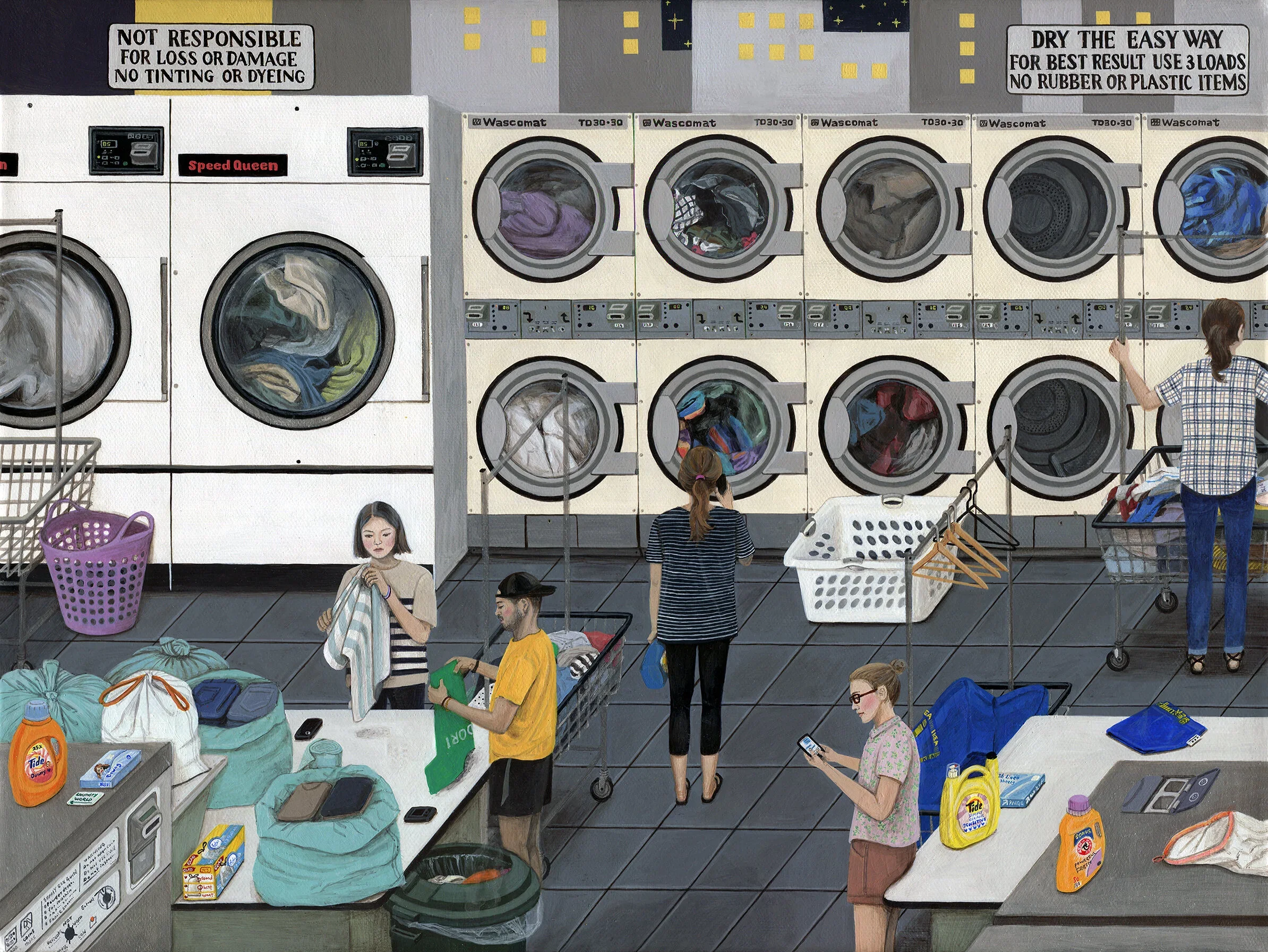 PAIGE JIYOUNG MOON
Laundromat
Acrylic on canvas
12 x 16 inches