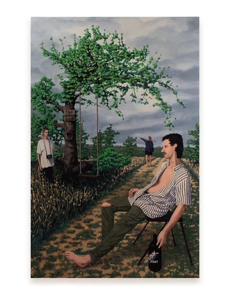 Elijah River Dion
The Treachery of Narrative
Oil on panel
36 x 24 inches
