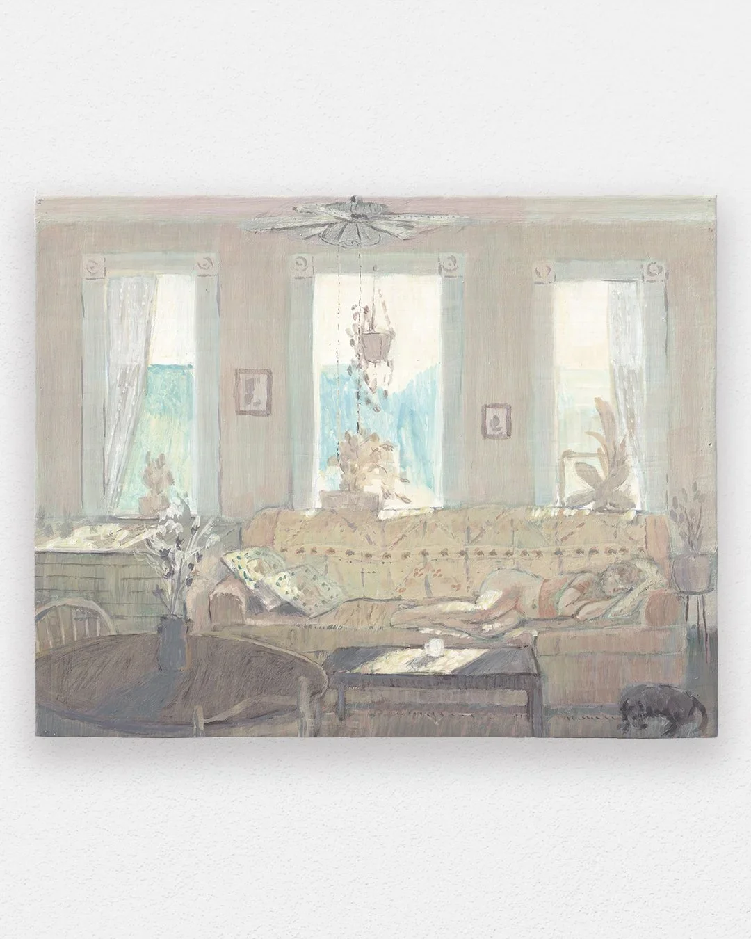 MASON OWENS
afternoon nap with bean, 2024
Egg tempera on panel
8 x 10 inches (20.3 x 25.4 cm)