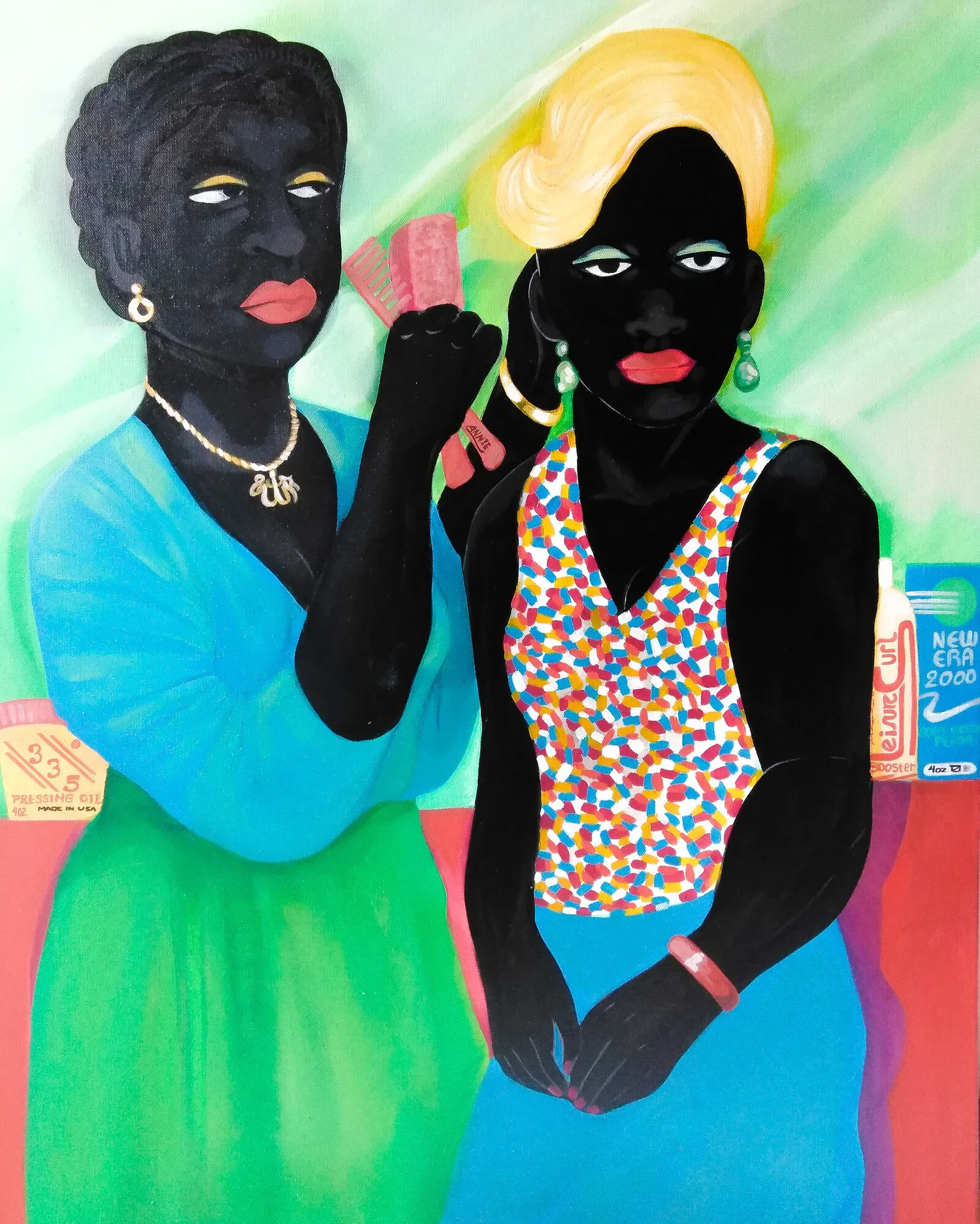 ASHLEY DOGGETT
Beauty Shop
2019
Oil,acrylic, sumi ink and Murray’s Grease on linen
24 x 30 inches
