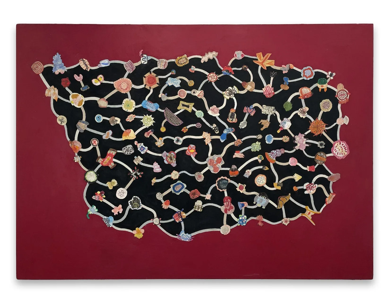 CHUCK WEBSTER
Atlas, 2022
Oil and collage of mixed-media drawings on canvas
62 x 83 inches