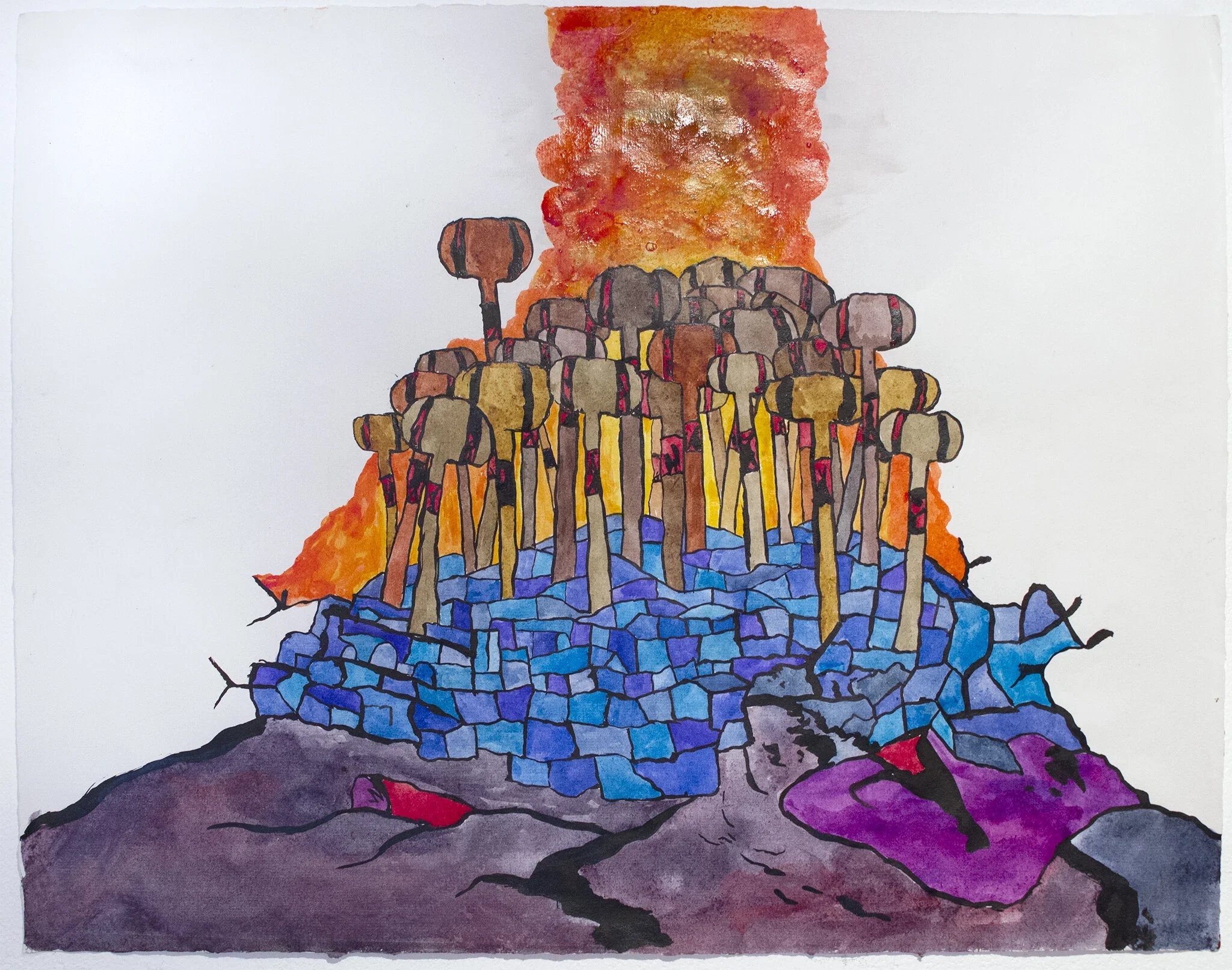 CHUCK WEBSTER
Untitled
2018
Mixed media on paper
17.8 x 22.75 inches