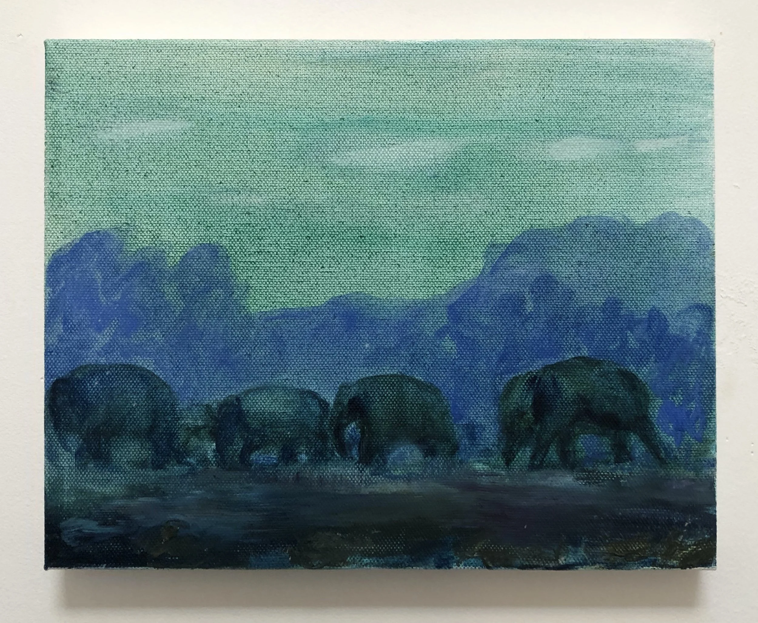 Colin Brant
Elephants at Night
2017
Oil on Canvas
8 x 10 inches